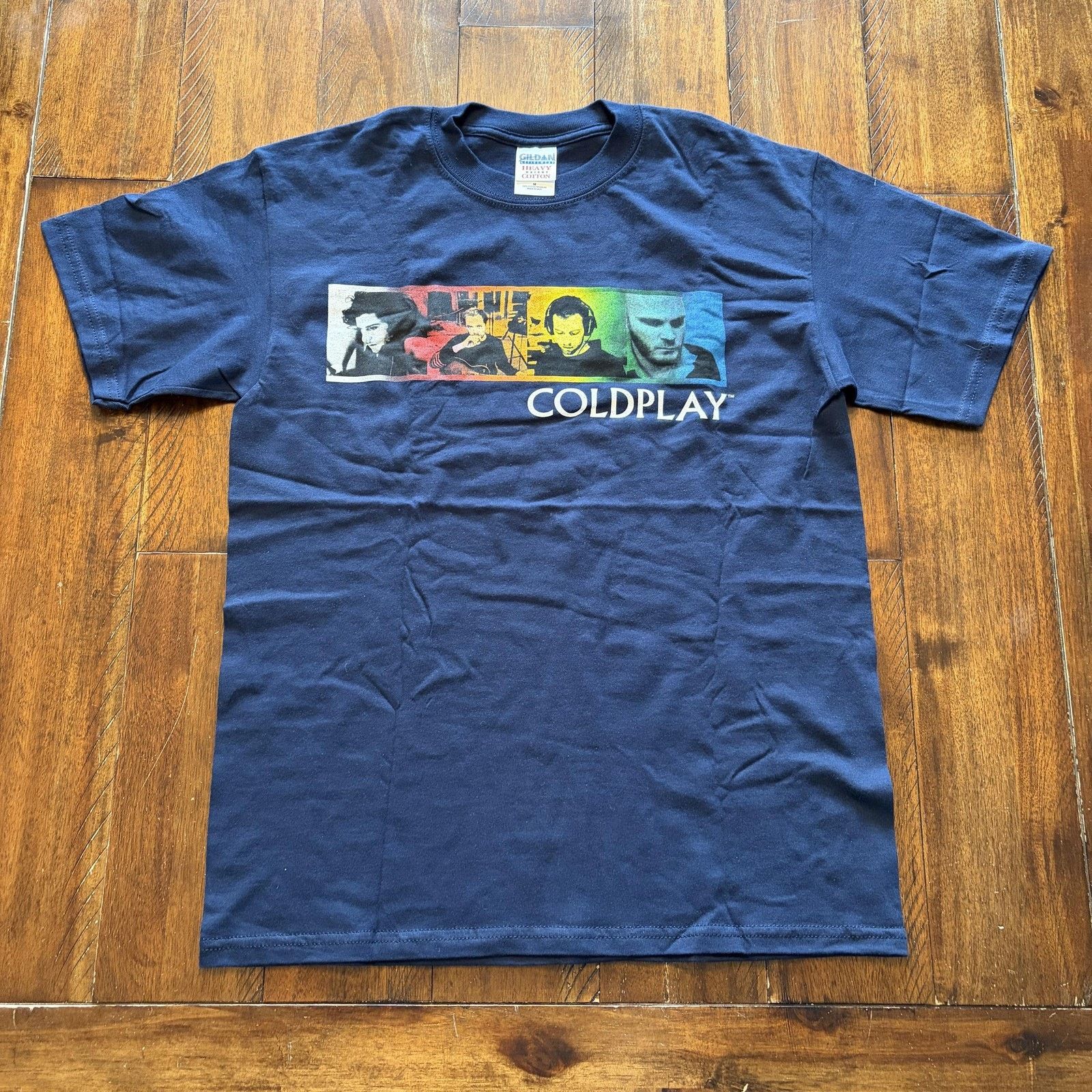 Gildan Vtg Coldplay Twisted Logic Tour Shirt Mens Medium Blue 2006 Size US M / EU 48-50 / 2 - 2 Thumbnail