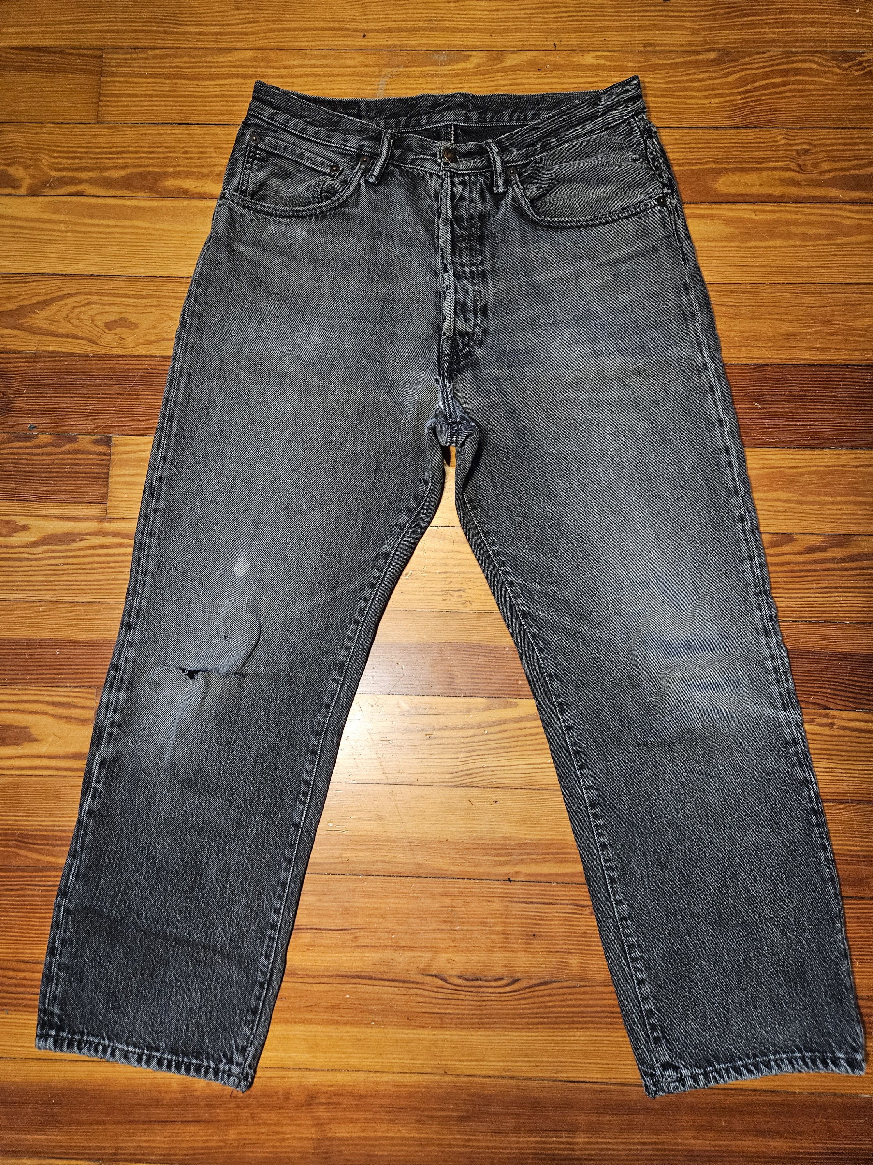 Acne Studios Acne Studios 2003 'Ash Black' Jeans | Grailed