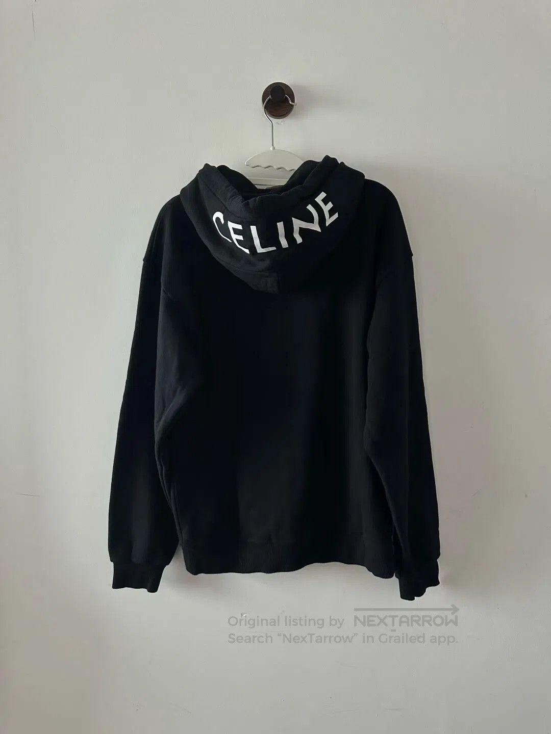 Celine CELINE Black Hat Logo Zip-Up Hoodie| Size US M / EU 48-50 / 2 - 1 Thumbnail