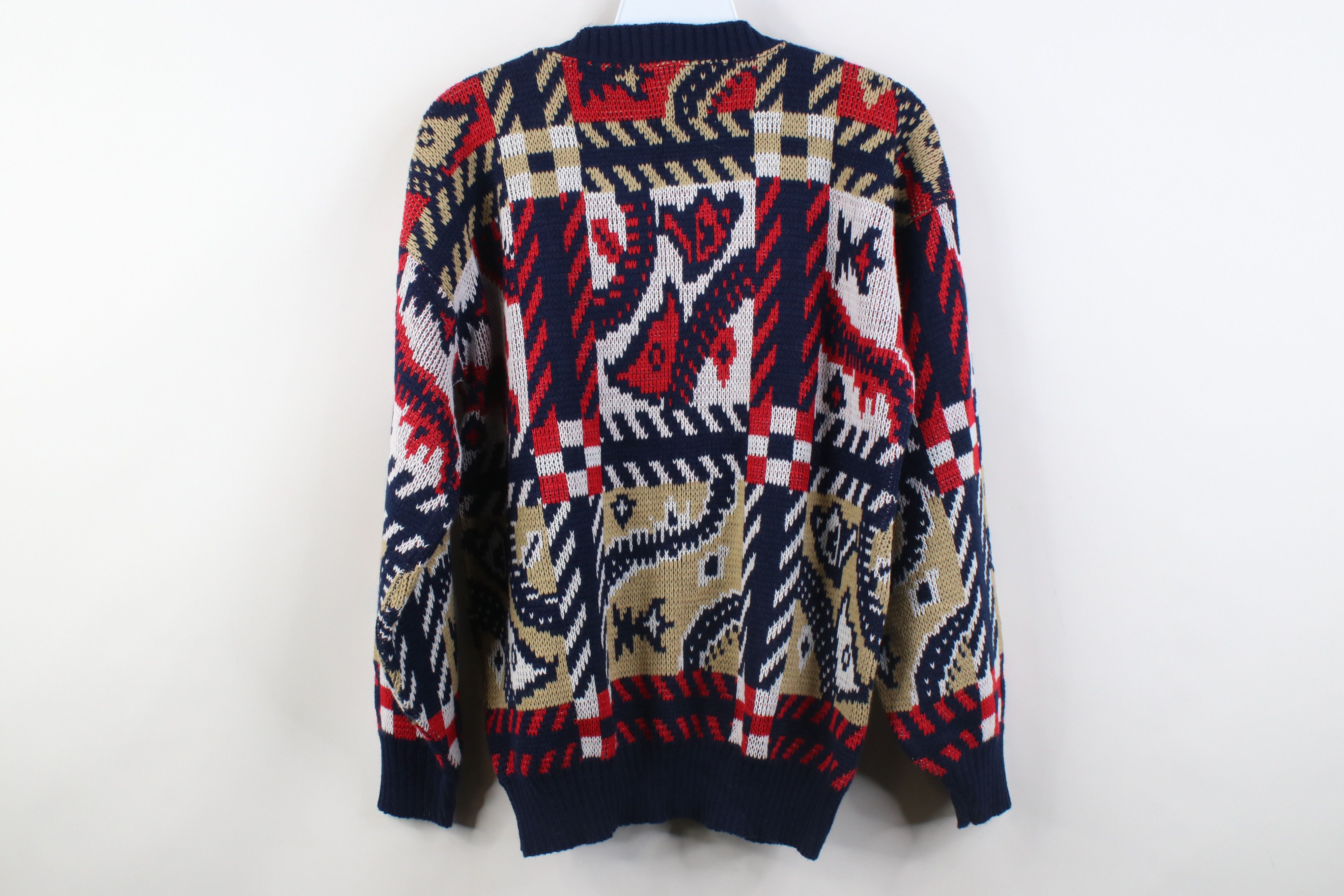 Vintage Vintage 90s Streetwear Paisley Knit Crewneck Sweater USA Size M / US 6-8 / IT 42-44 - 6 Thumbnail