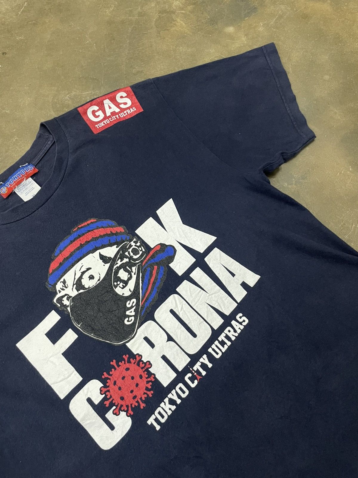 Japanese Brand Tokyo City Ultras GAS 12 Fuck Corona Prevention Stadium Size US XL / EU 56 / 4 - 4 Thumbnail