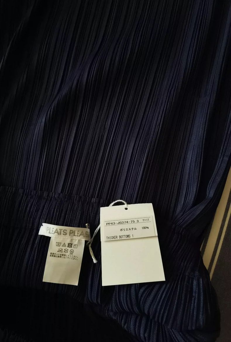 Issey Miyake Issey Miyake size:3 A thick navy blue skirt Size 31" - 5 Thumbnail