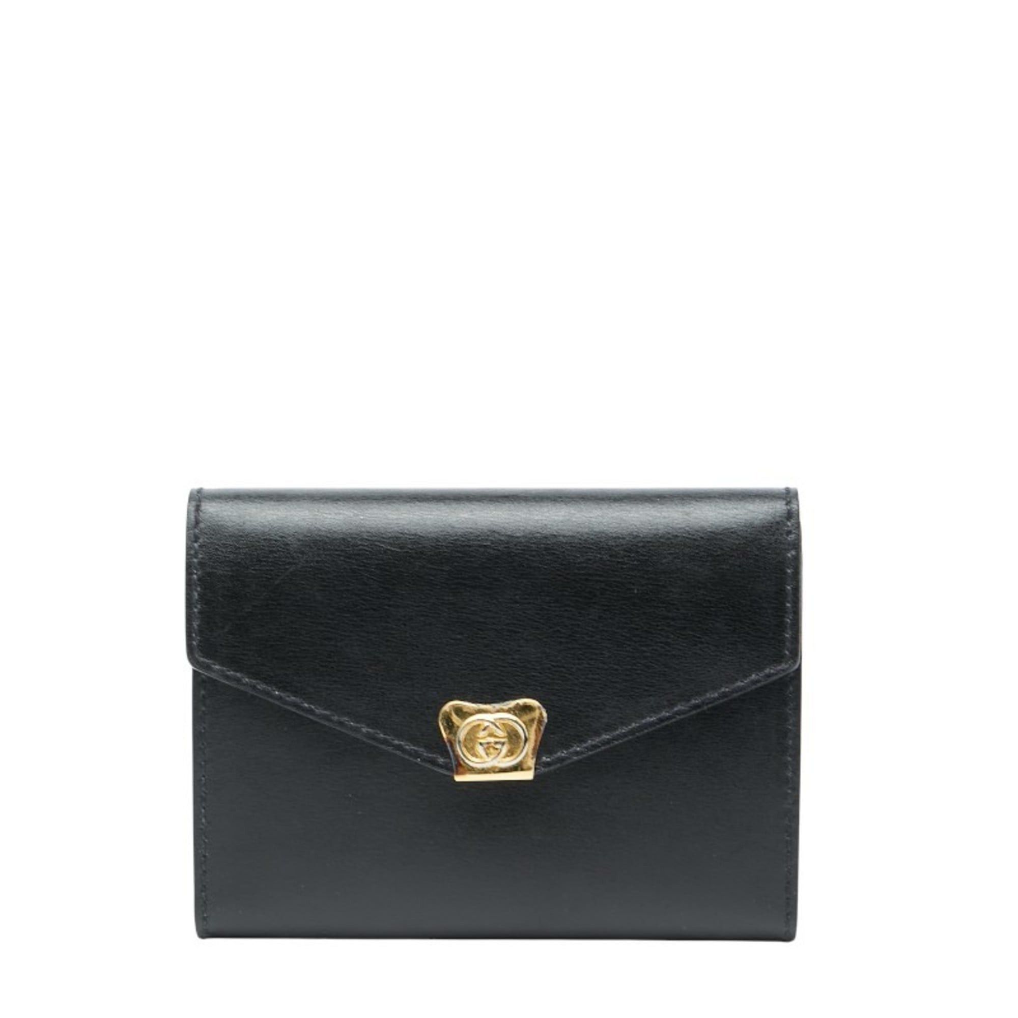 Gucci Gucci - Black Leather Notebook Cover 031 379 4328 Women's GUCCI Size ONE SIZE - 1 Thumbnail