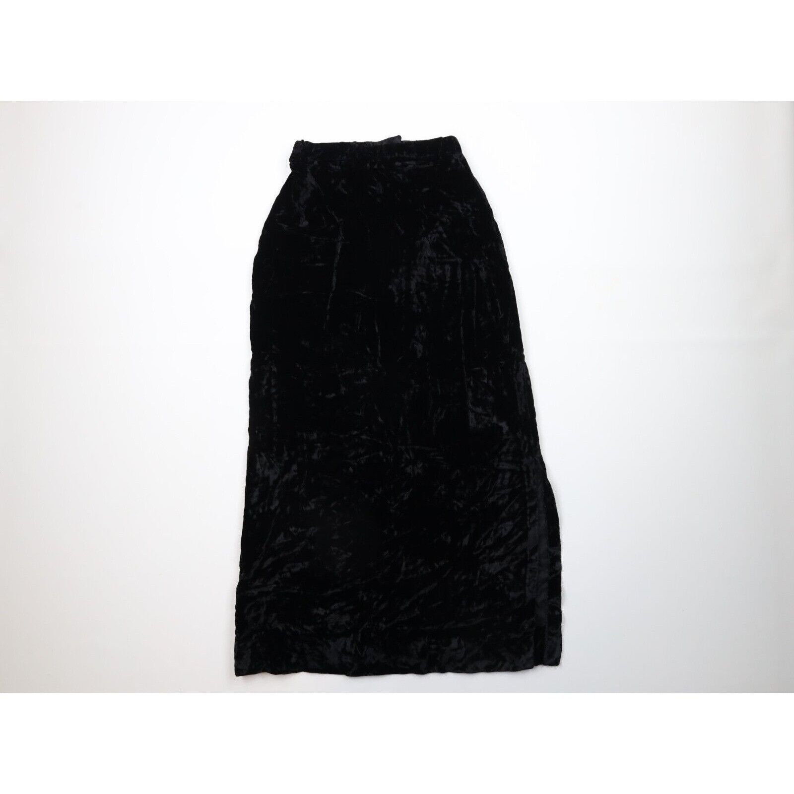 Vintage Vintage 50s 60s Streetwear Velvet Velour Full Length Skirt Size 32" / US 10 / IT 46 - 1 Thumbnail