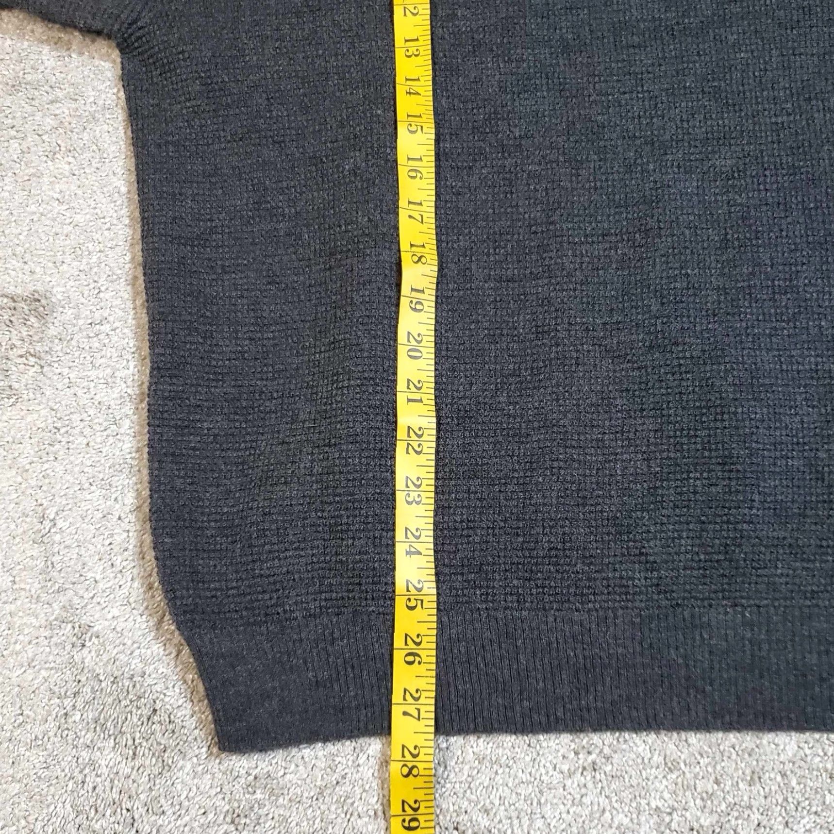 Club Room Club Room 1/4 Zip Sweater Mens Large Quarter Zip Merino Wool Blend L Gray Solid Mock Neck Knit 1/4 Zip All Seasons Regular Mens Size US L / EU 52-54 / 3 - 5 Thumbnail