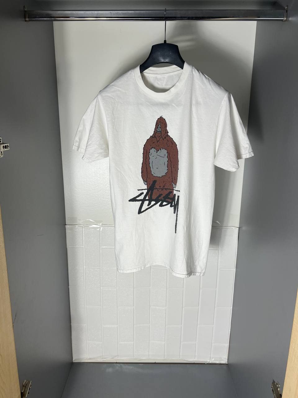 Vintage VERY RARE STUSSY ART PRINTED SKATEBOARD T-SHIRT Y2K 90s Size US S / EU 44-46 / 1 - 2 Thumbnail