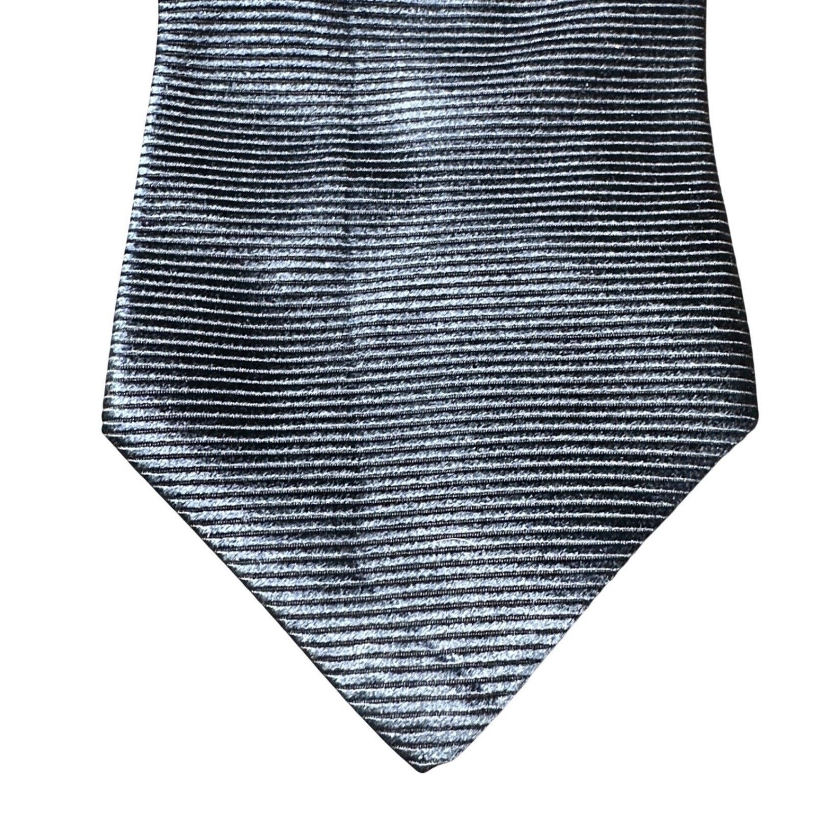 Other Harold Powell Neck Tie Silk Striped Dark Blue Formal Size ONE SIZE - 3 Thumbnail