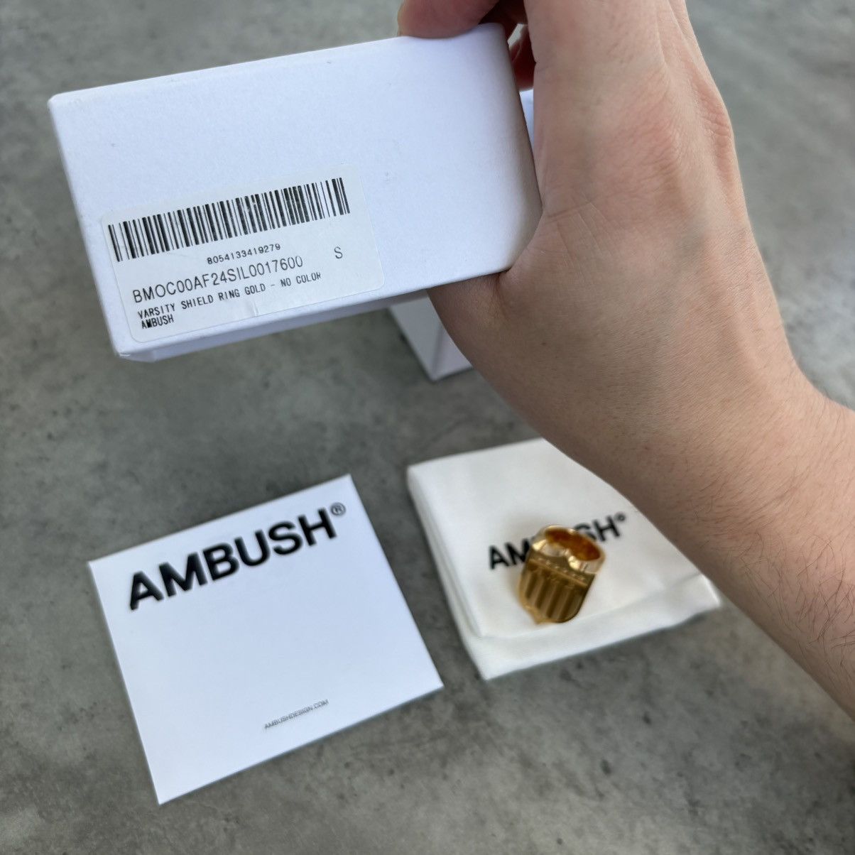 Ambush Design AMBUSHw Varsity Shield ring Made in Japan Silver 925 Size ONE SIZE - 9 Thumbnail