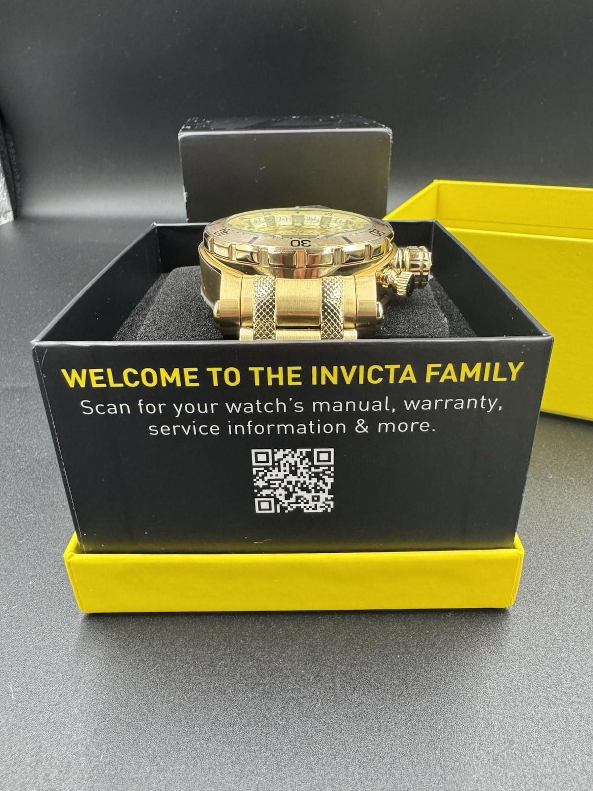 Invicta INVICTA 52MN CHONOGRAPH GOLD 49226 Brand New In Box 100M Size ONE SIZE - 8 Thumbnail