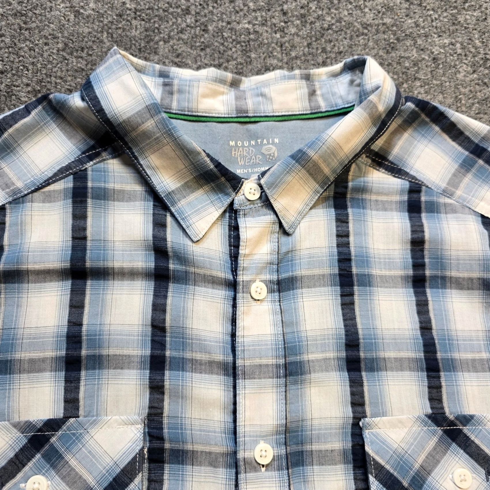 Mountain Hardwear Mountain Hardwear Shirt Mens XL Blue Plaid Button Long Sleeve Hiking Outdoors Size US XL / EU 56 / 4 - 2 Thumbnail