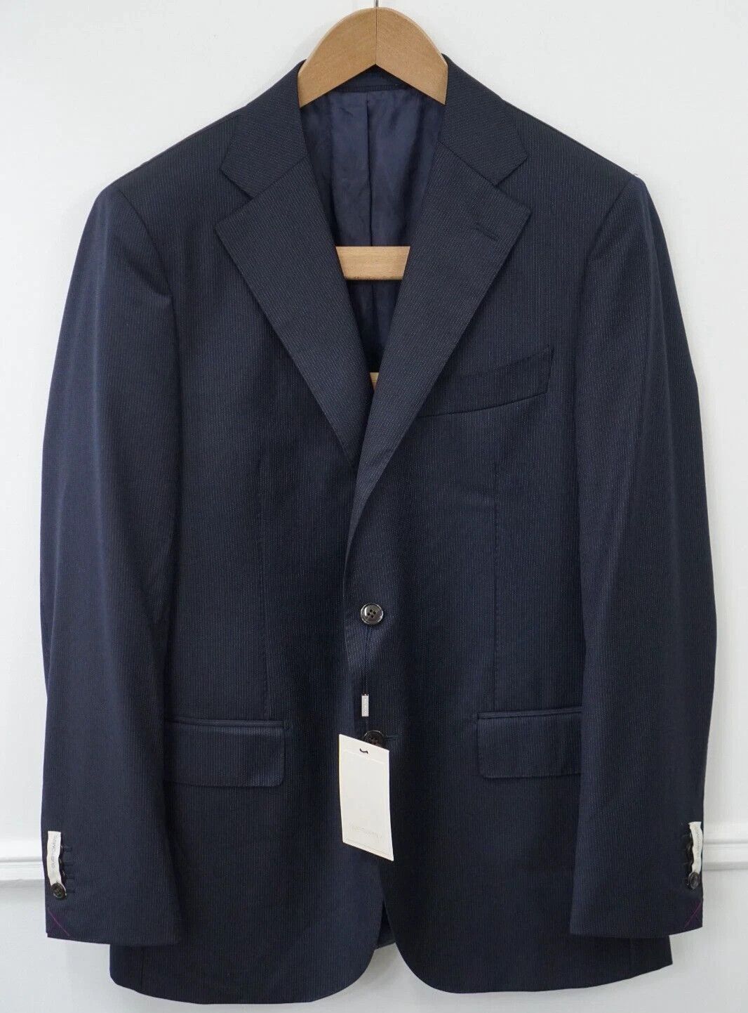 Suitsupply Men Suitsupply Blazer Blue Wool Lazio Single Breasted US42 Size 42R - 1 Thumbnail