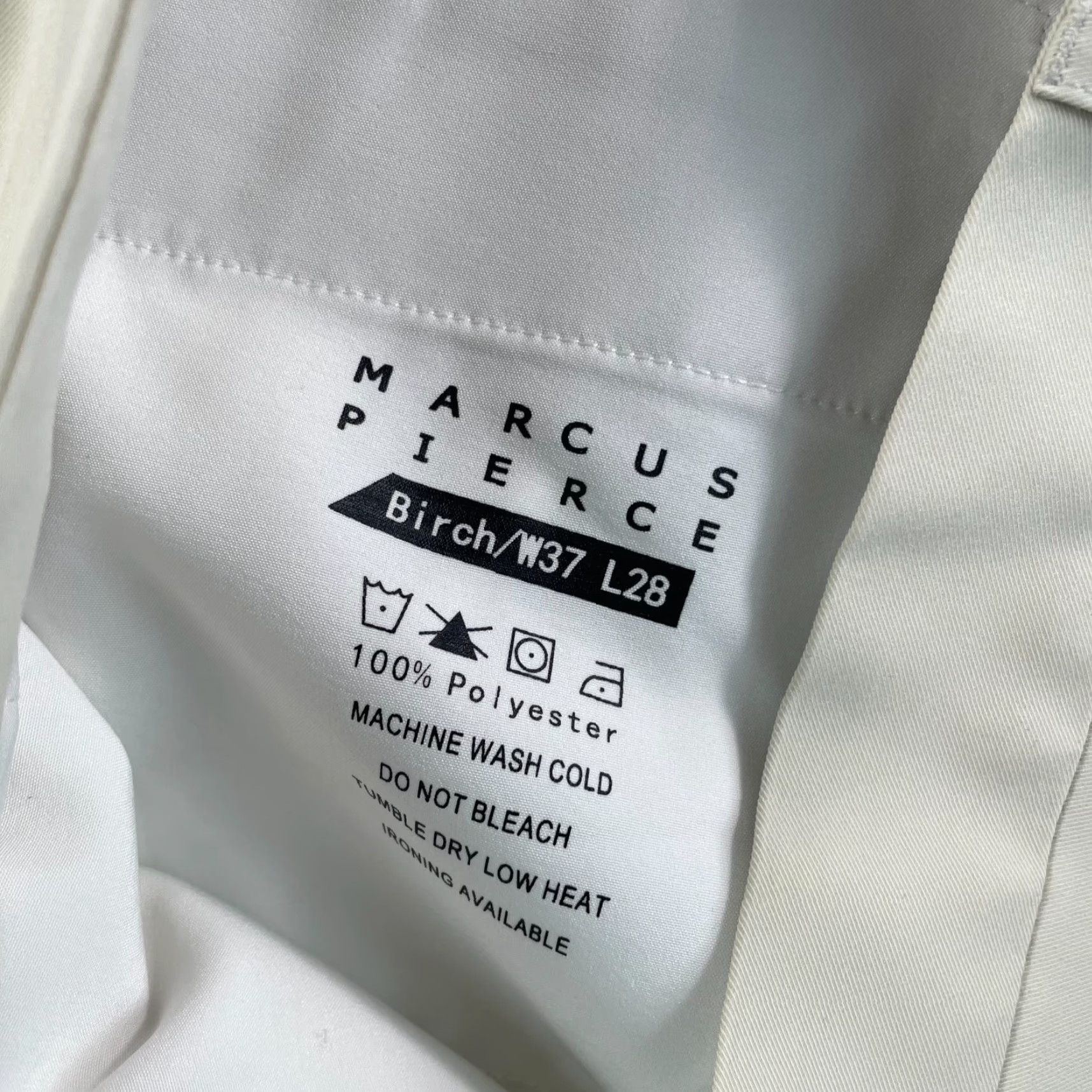 Vintage Marcus Pierce Renegade Pants Slim Men Birch Beige 38x27 5-Pocket Chino 27 Inseam XS? Size US 38 / EU 54 - 3 Thumbnail