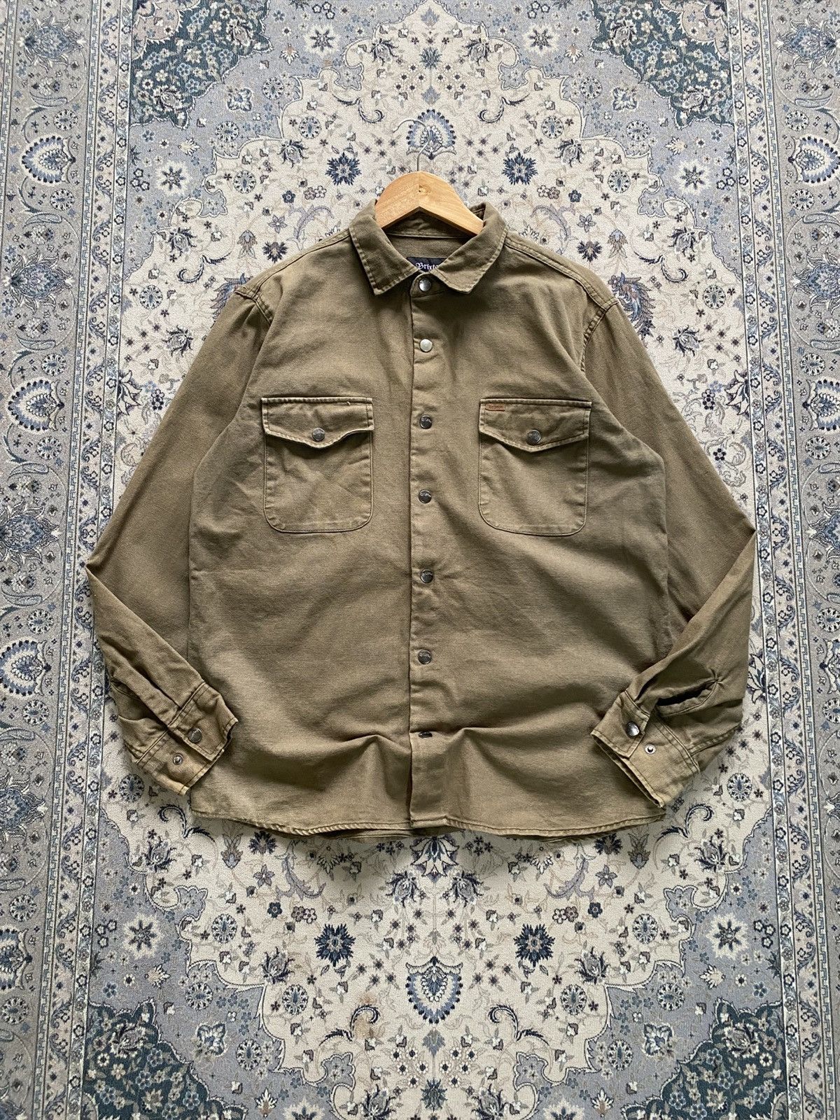 Carhartt VINTAGE BRIXTON DISSTRESSED DETROIT CANVAS LS SHIRT Size US M / EU 48-50 / 2 - 1 Thumbnail