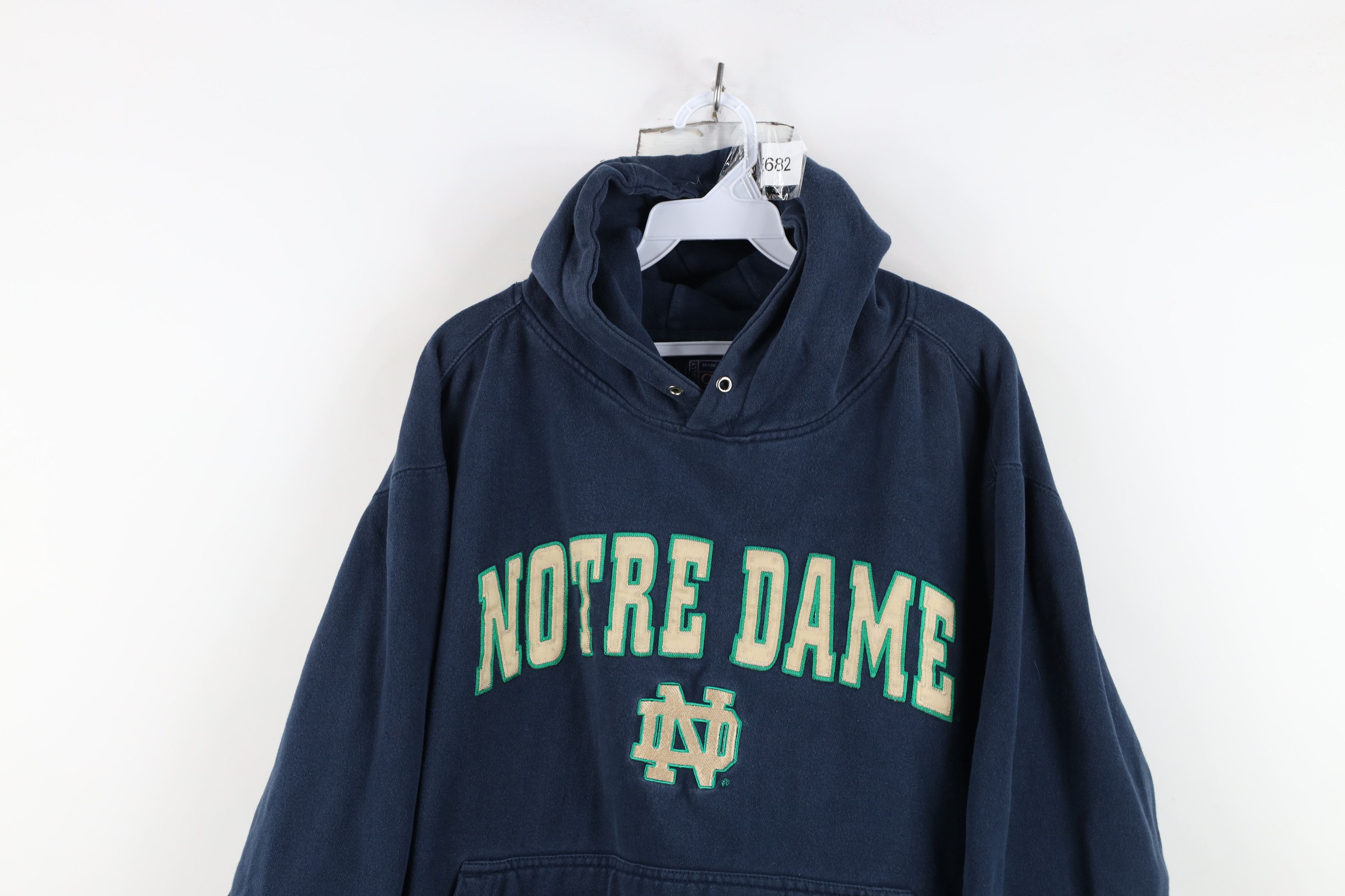 Vintage Vintage 90s Spell Notre Dame University Hoodie Sweatshirt Size M / US 6-8 / IT 42-44 - 2 Thumbnail
