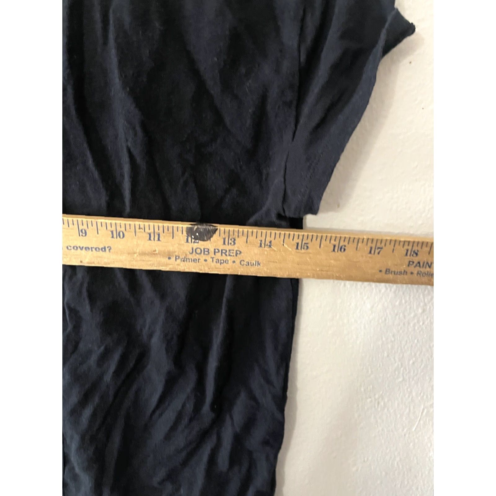 Gap WOMENS GAP Black Long Sleeve V-Neck T-Shirt XS Solid Cotton Blend Size XS / US 0-2 / IT 36-38 - 4 Thumbnail