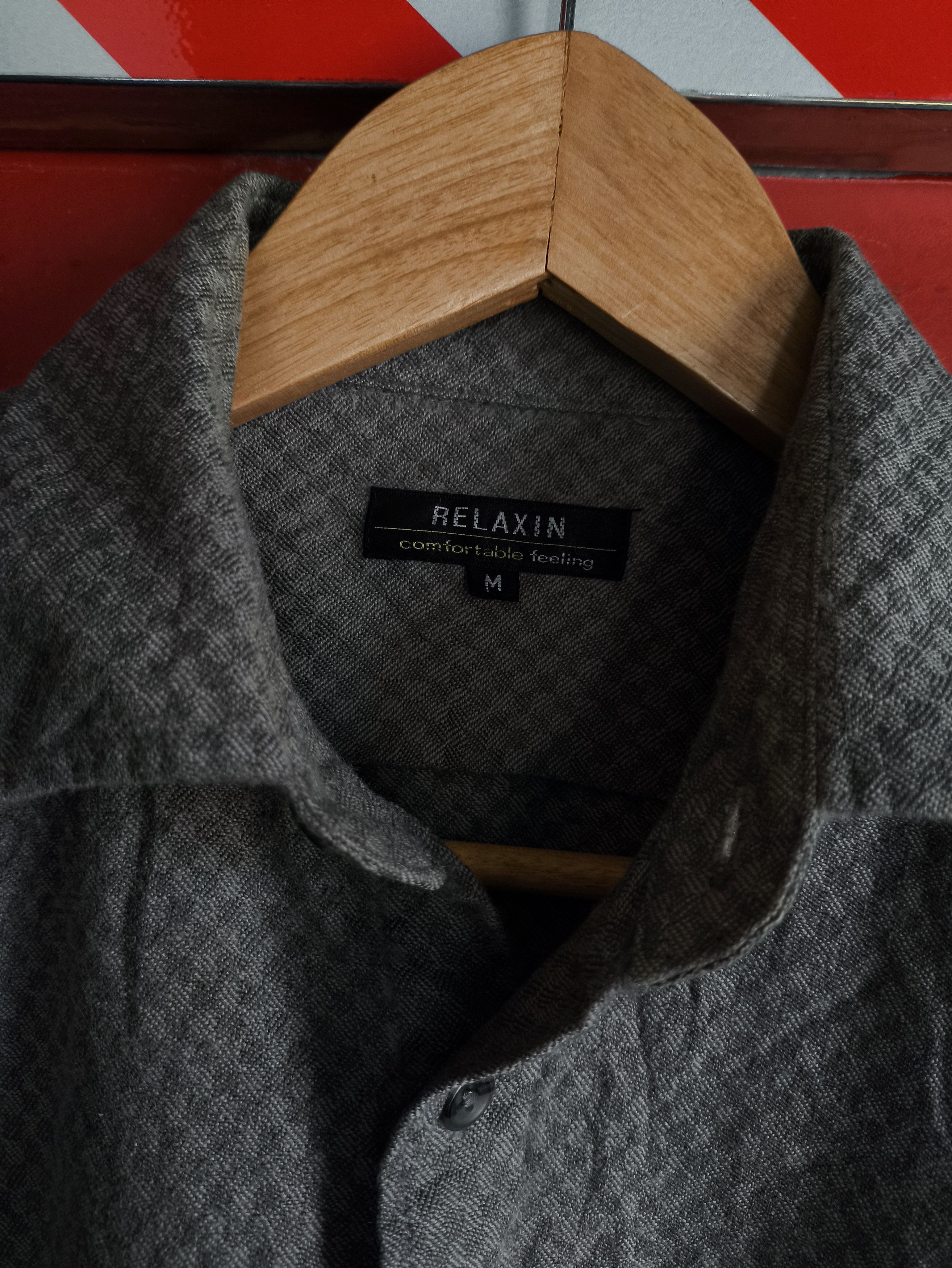 Other vintage flannel shirt pure wool Size US L / EU 52-54 / 3 - 3 Thumbnail