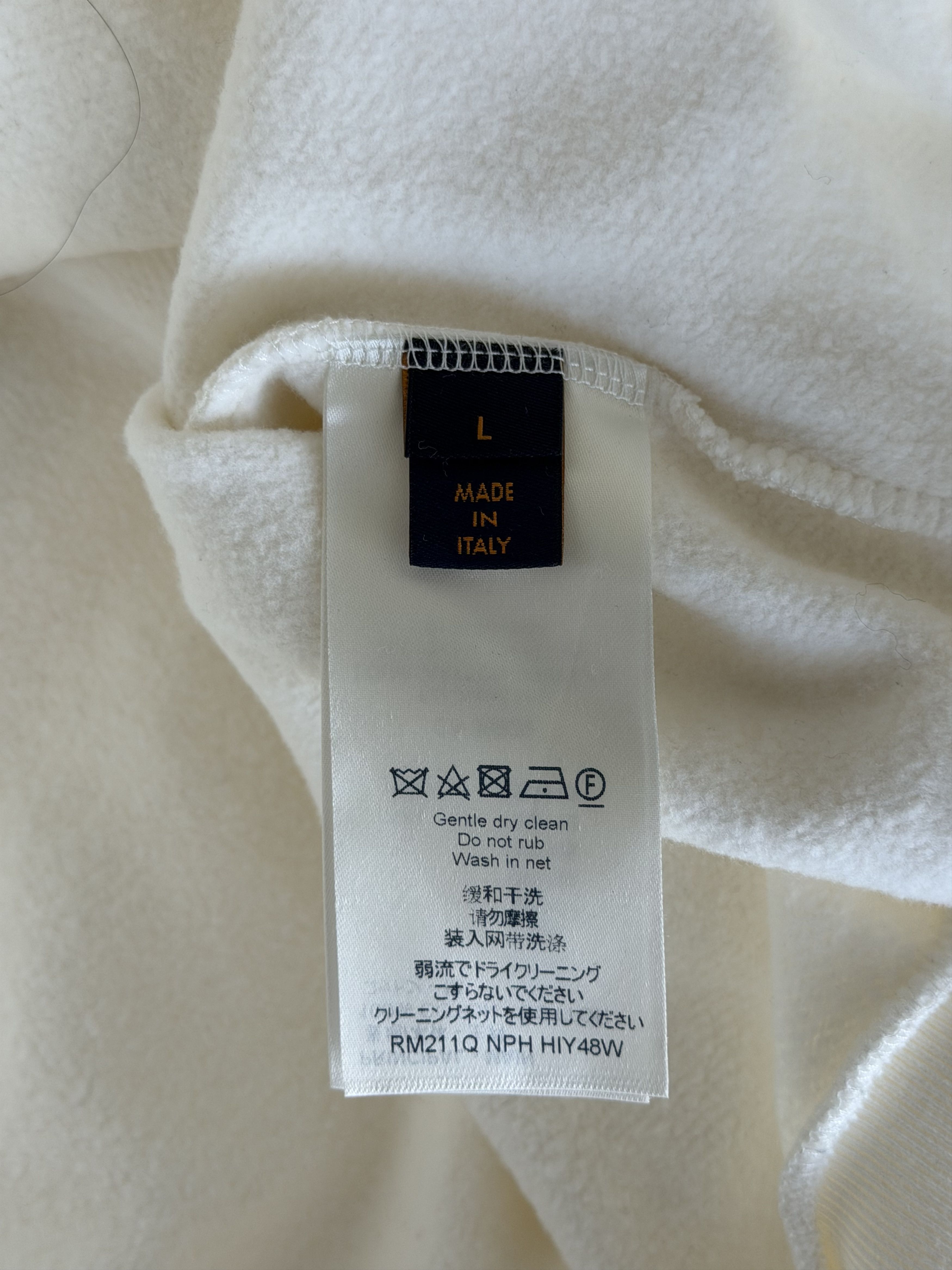 Louis Vuitton Louis Vuitton White Staples Hoodie Size US L / EU 52-54 / 3 - 4 Thumbnail