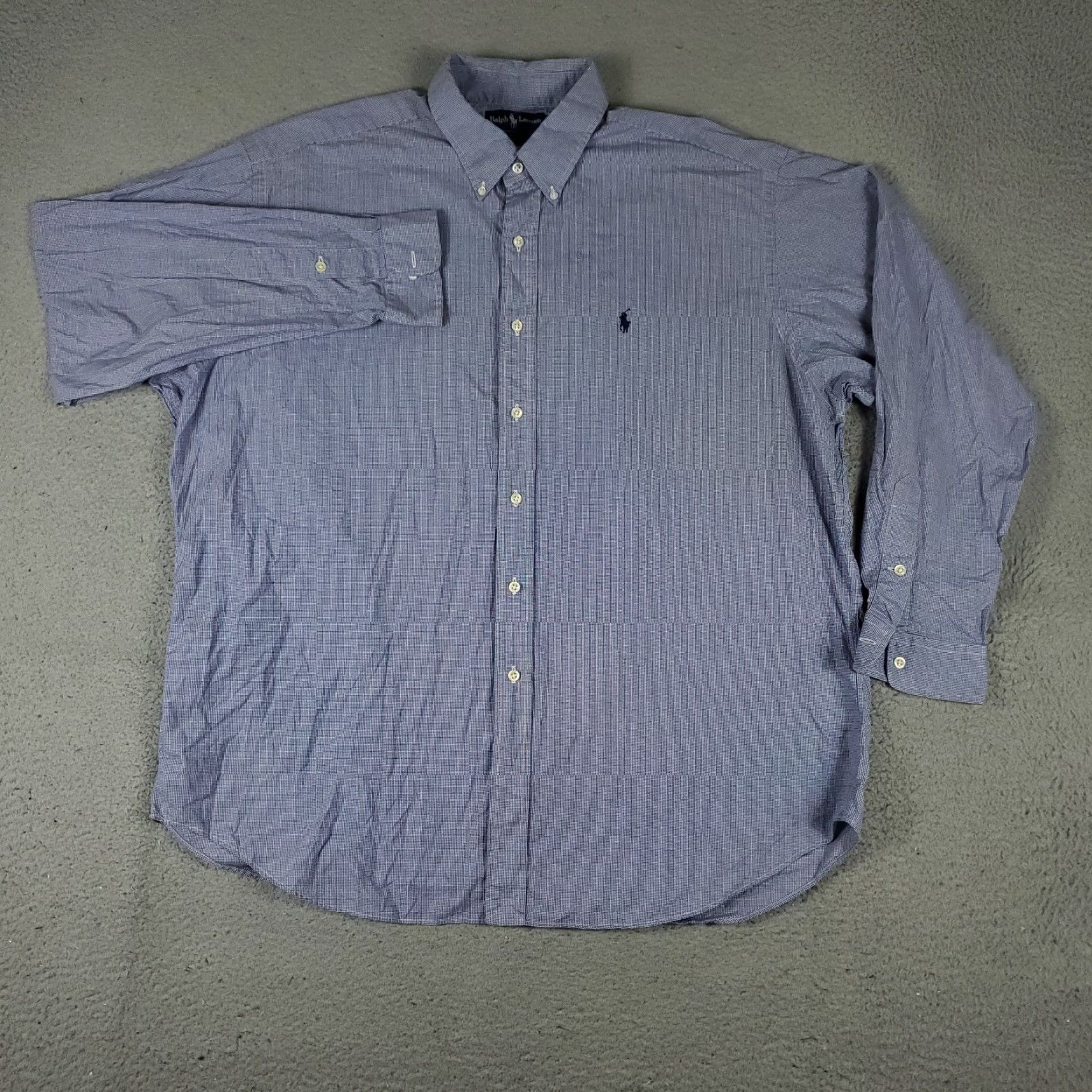 Ralph Lauren Ralph Lauren Shirt Mens XL Blue Custom Fit Button Up Long Sleeve Size US XL / EU 56 / 4 - 3 Thumbnail