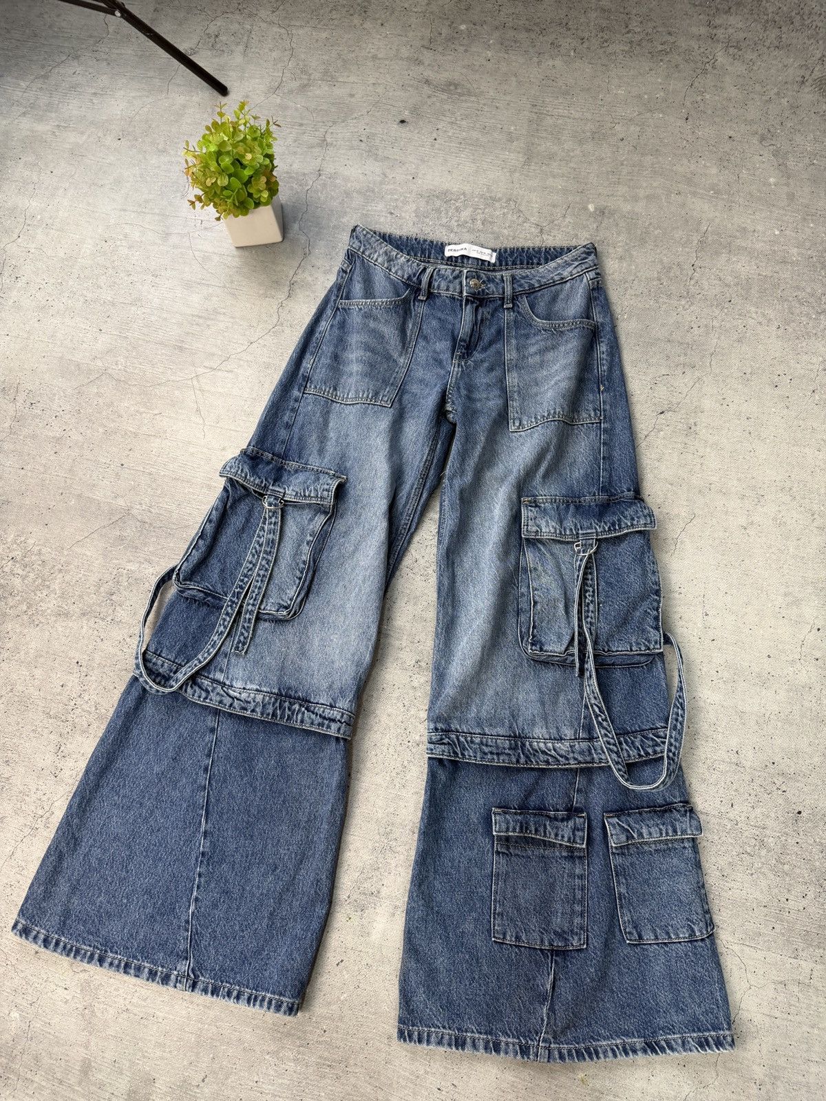 Hysteric Glamour CRAZY FADE FLARED VINTAGE Y2K Jeans if six was nine style Size US 29 - 2 Thumbnail