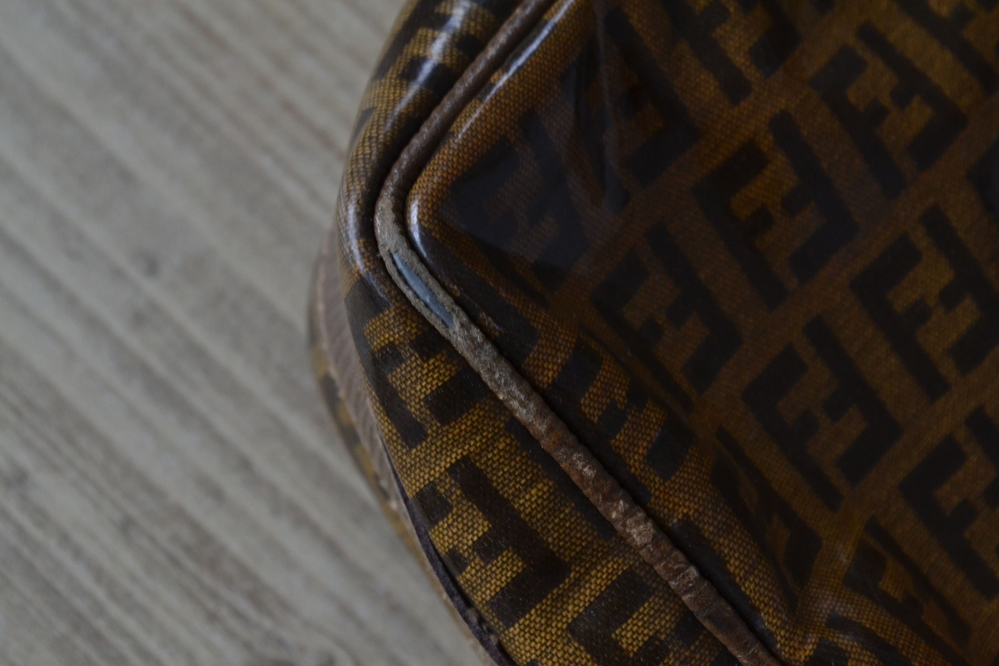 Fendi FENDI Crossbody Bag Clutch Brown FF 90s Zip Logo Monogram Size ONE SIZE - 9 Thumbnail