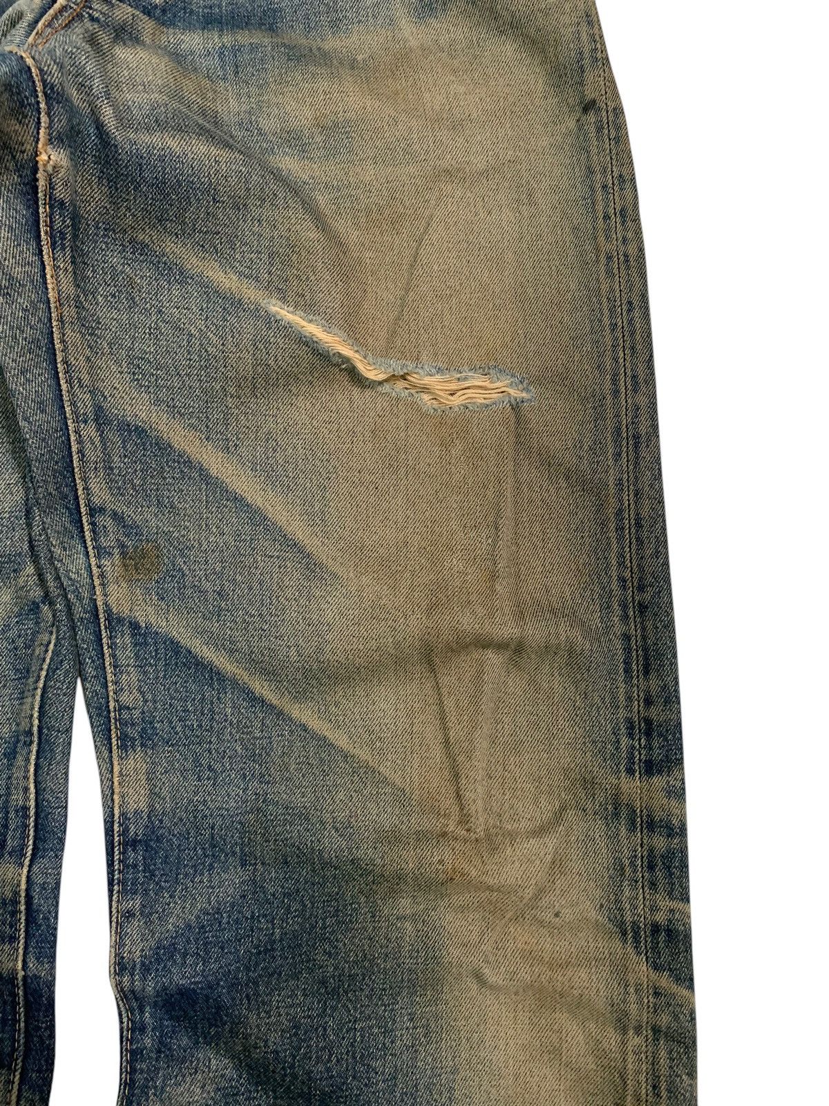 Sugar Cane VINTAGE SUGAR CANE SELVEDGE FADED & RUSTY DISTRESSED DENIM Size US 30 / EU 46 - 10 Thumbnail