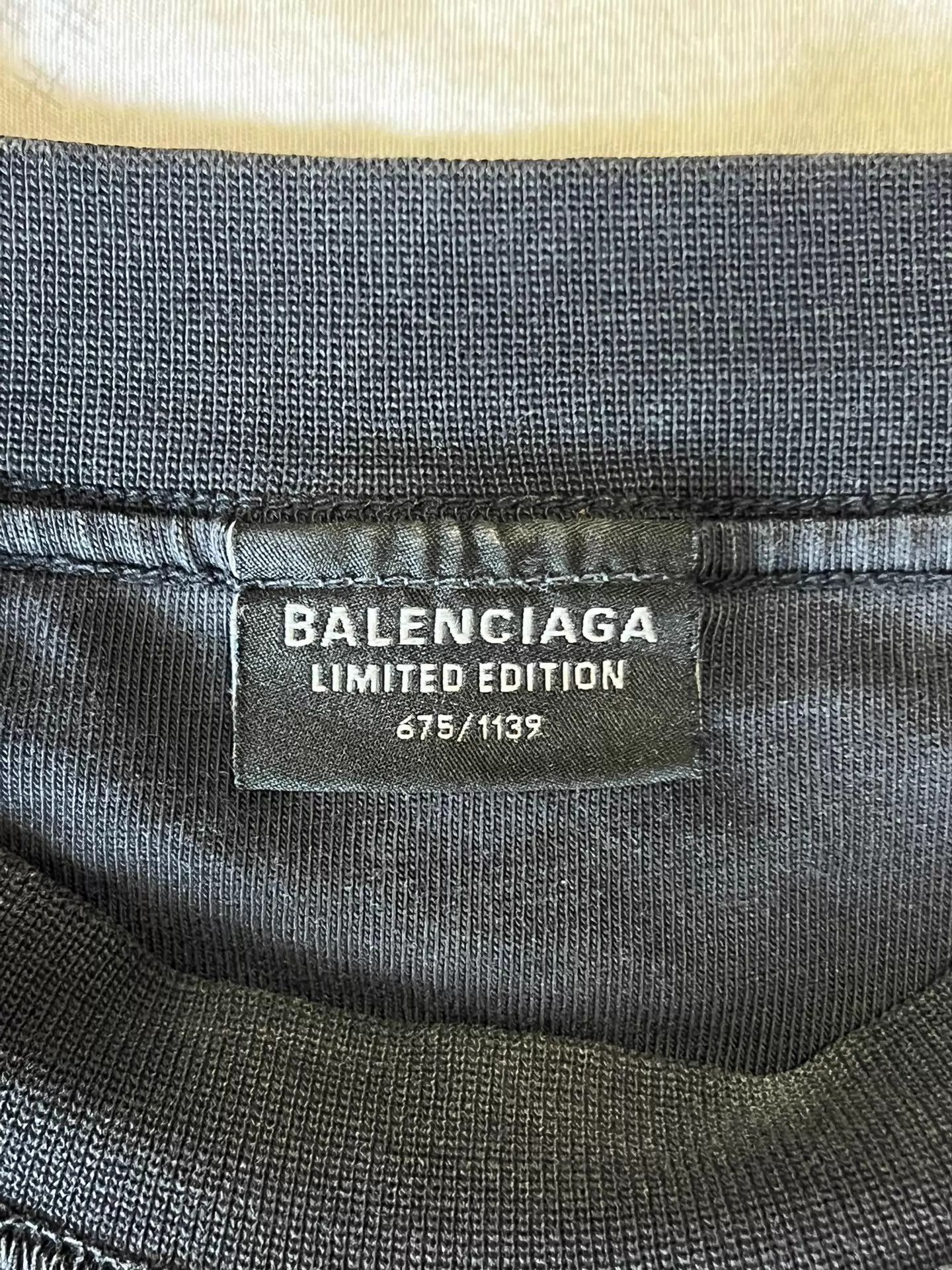 Balenciaga Balenciaga BFRND Prohibited Black Short Sleeve T-Shirt 4 Red Size US XL / EU 56 / 4 - 7 Thumbnail