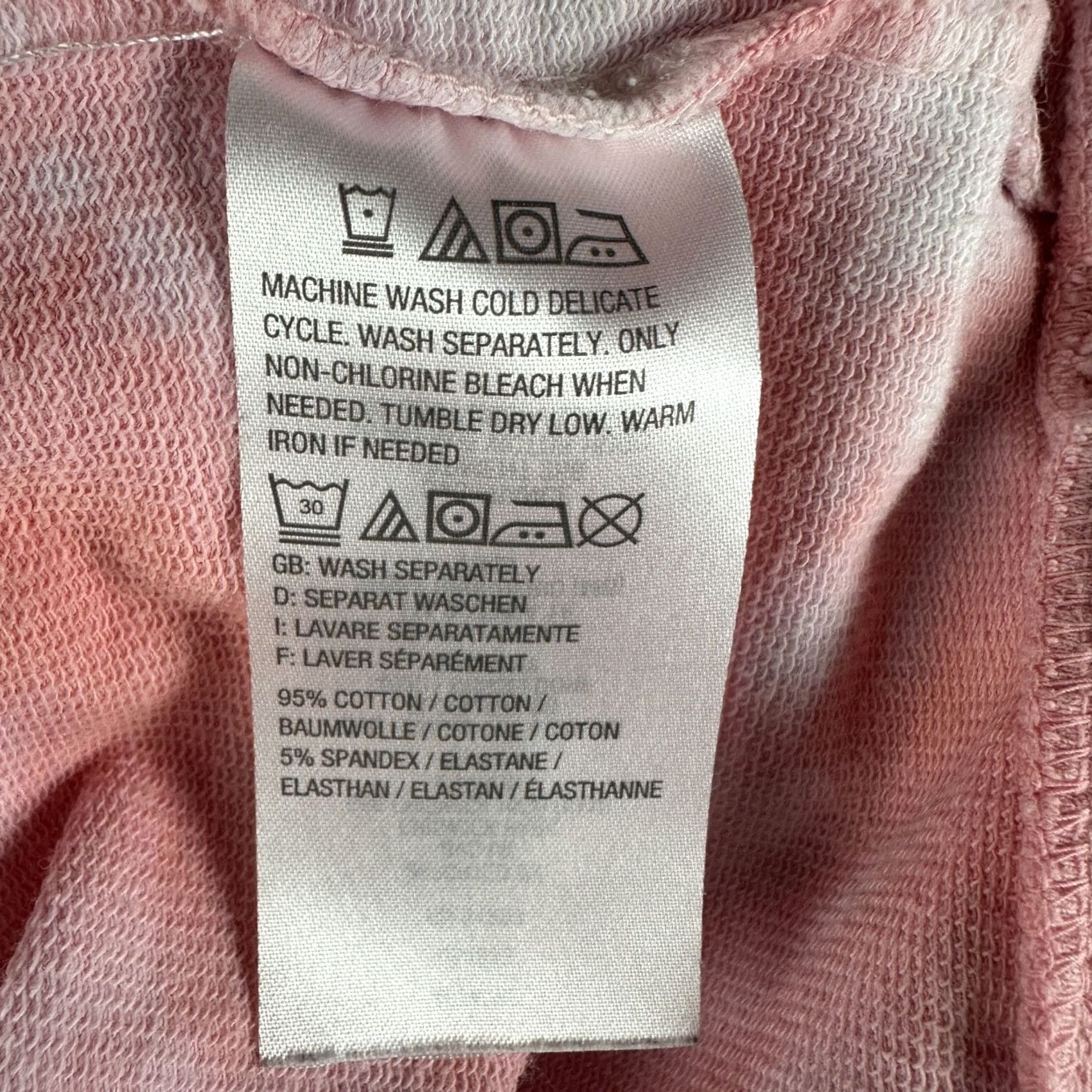 Denim & Co. Denim & Co. Sweatshirt Womens Small Pink Tie Dye Pullover Rib Cuffs Ribbed Hem Size S / US 4 / IT 40 - 6 Thumbnail