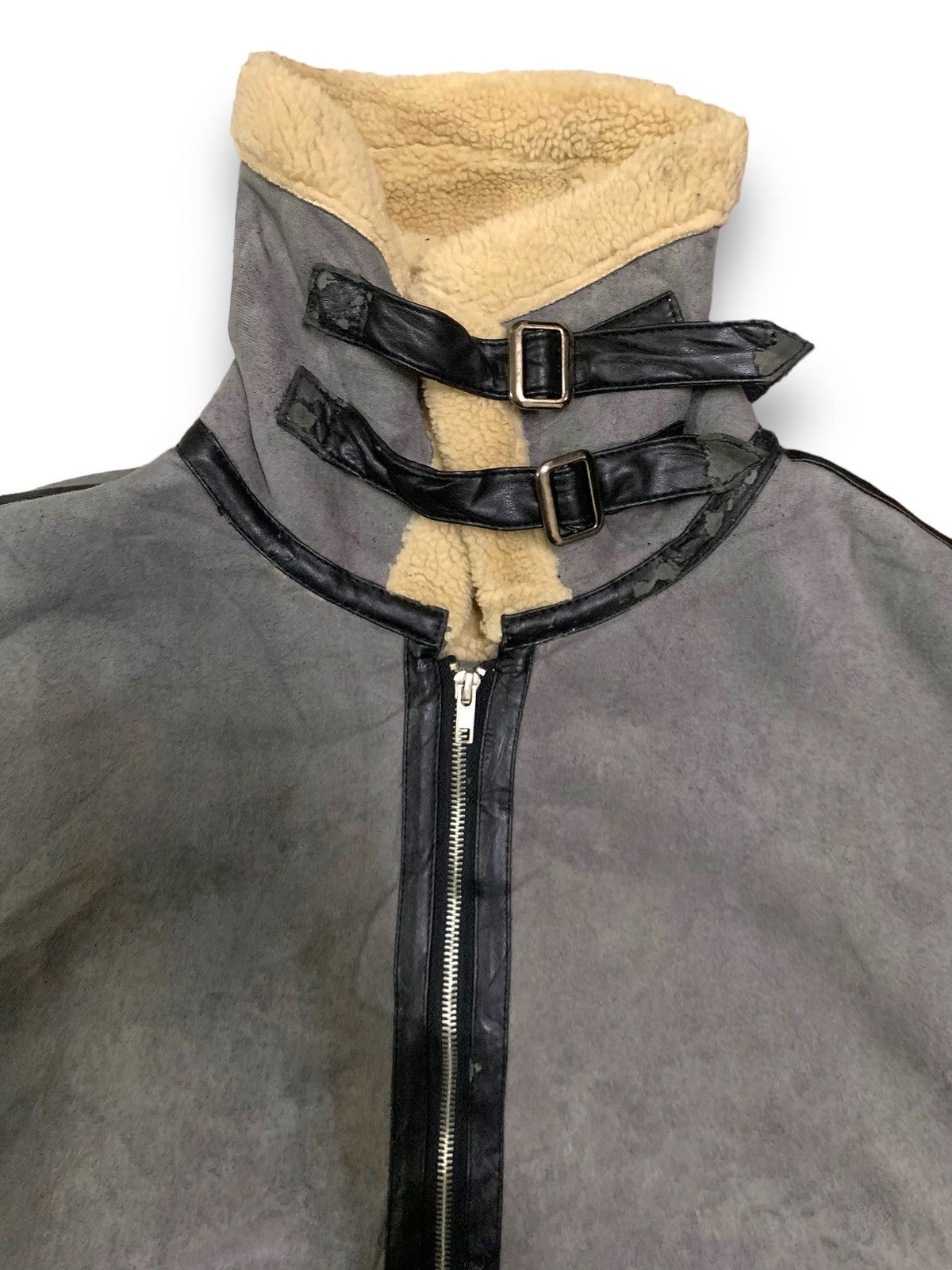 Japanese Brand Japanese WWG Faux Suede Sherpa Lined Oversized B3 Jacket Size US XXL / EU 58 / 5 - 5 Thumbnail