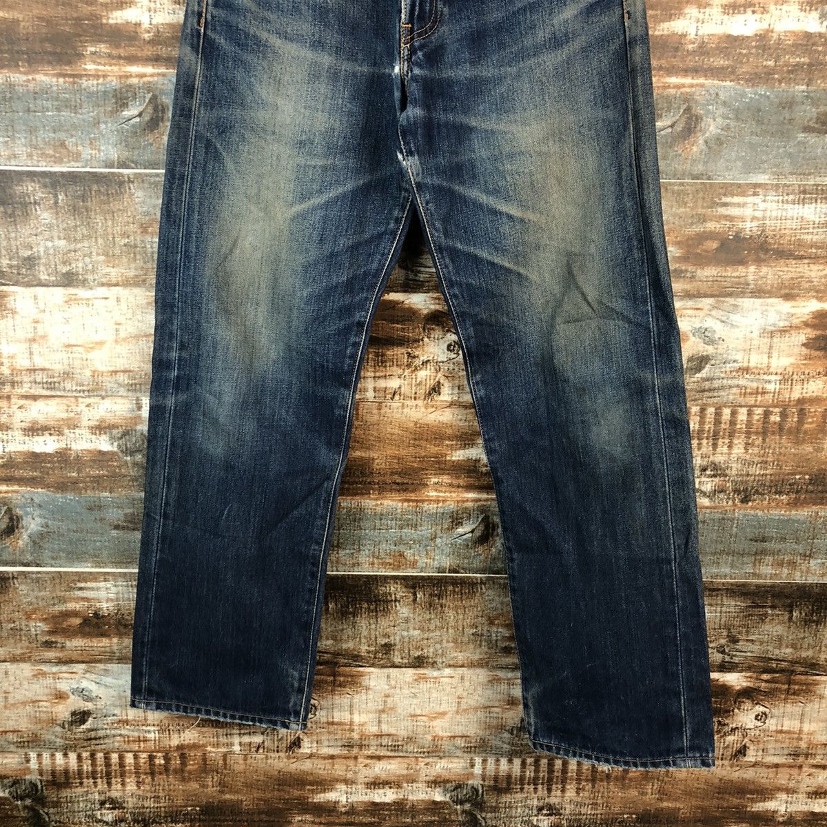 Levi's DL Levis 503 Blue Distressed Denim Pants #C179 Size US 29 - 3 Thumbnail