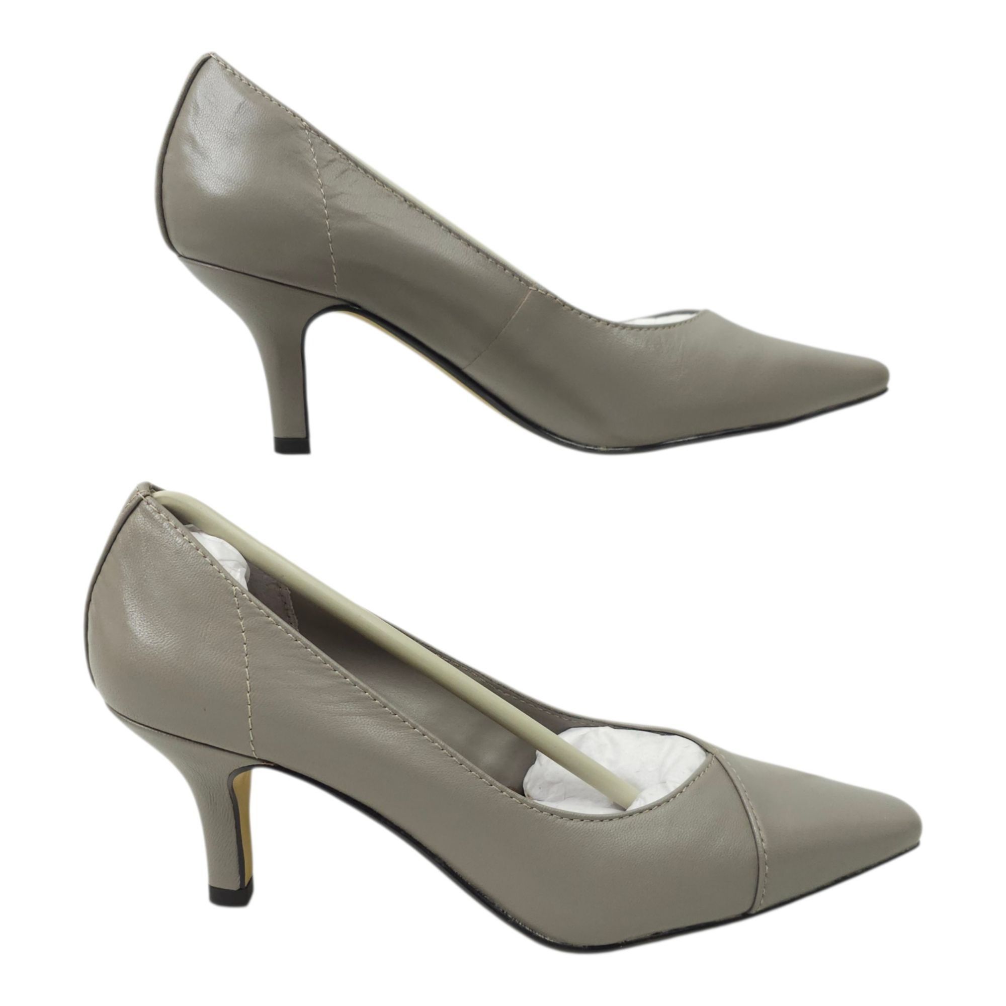 Other Bella Vita WOW Taupe Pump Womens Size 5M Kitten Heel Leather Size US 5 / IT 35 - 10 Thumbnail