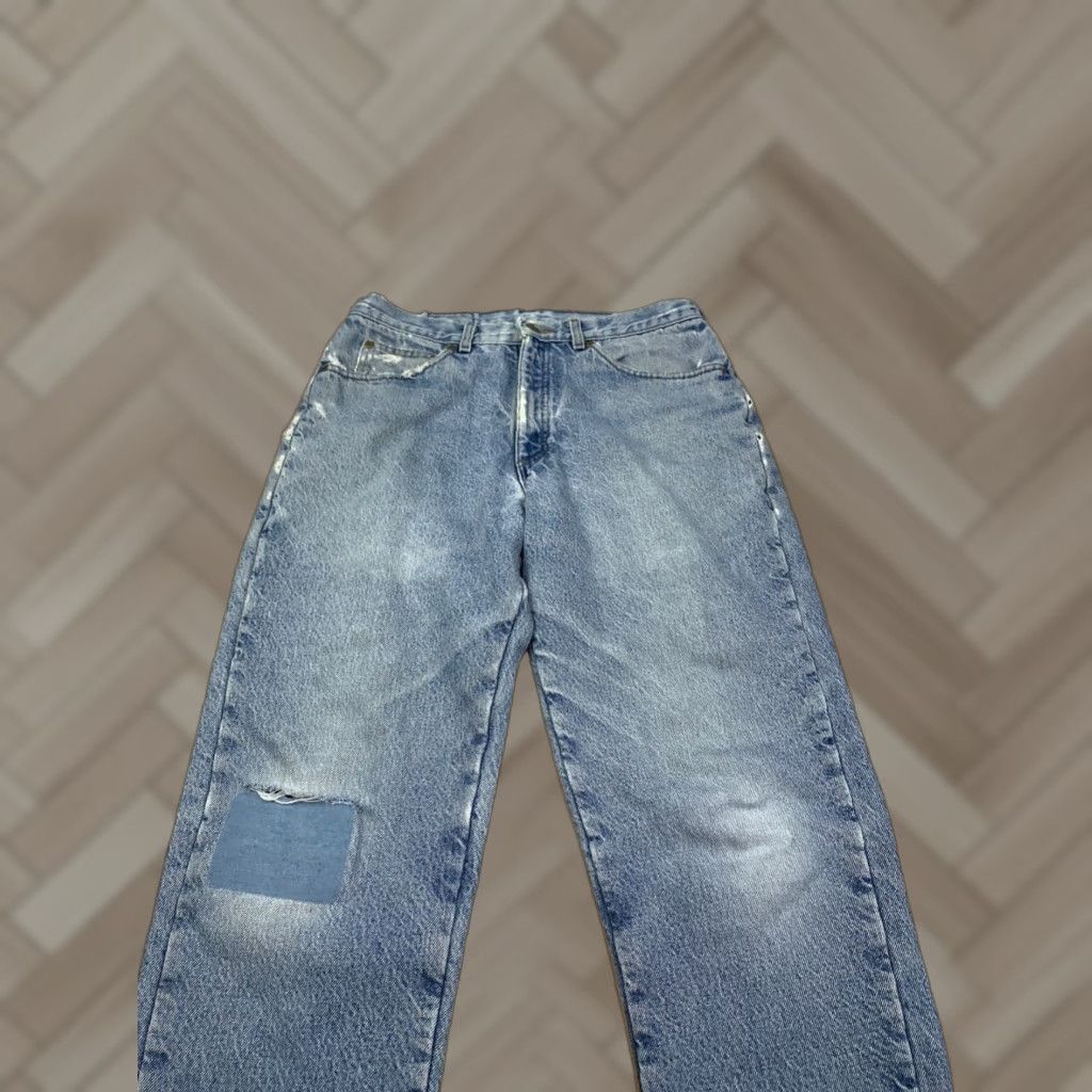Vintage VINTAGE L.L. Bean Denim Jeans Mens 32x30 Blue Straight 90s Nature USA Lined Jeans Regular 30in Inseam Men Size US 32 / EU 48 - 1 Thumbnail