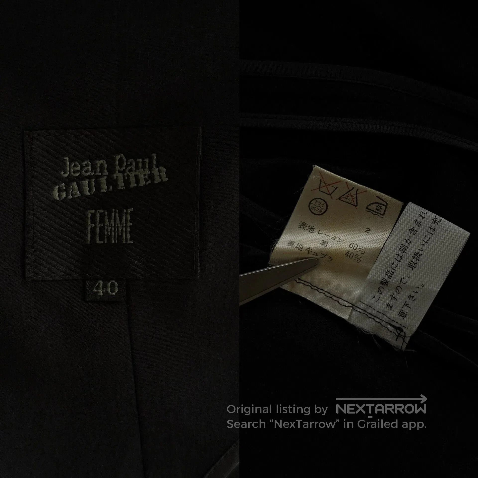 Jean Paul Gaultier Jean Paul Gaultier Black Archive Blazer. Size M / US 6-8 / IT 42-44 - 6 Thumbnail