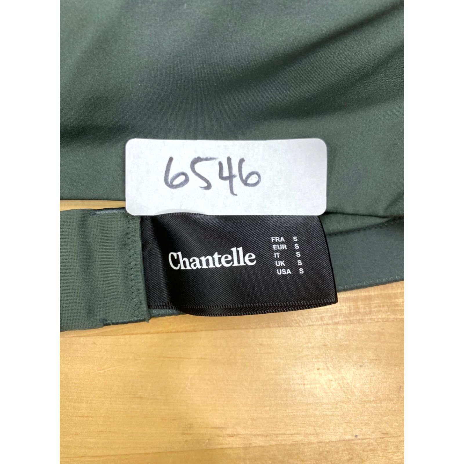 Vintage Chantelle Sports Bra Green S Racerback Womens Adult Small Racerback Bra Activewear 6546 Size ONE SIZE - 6 Thumbnail