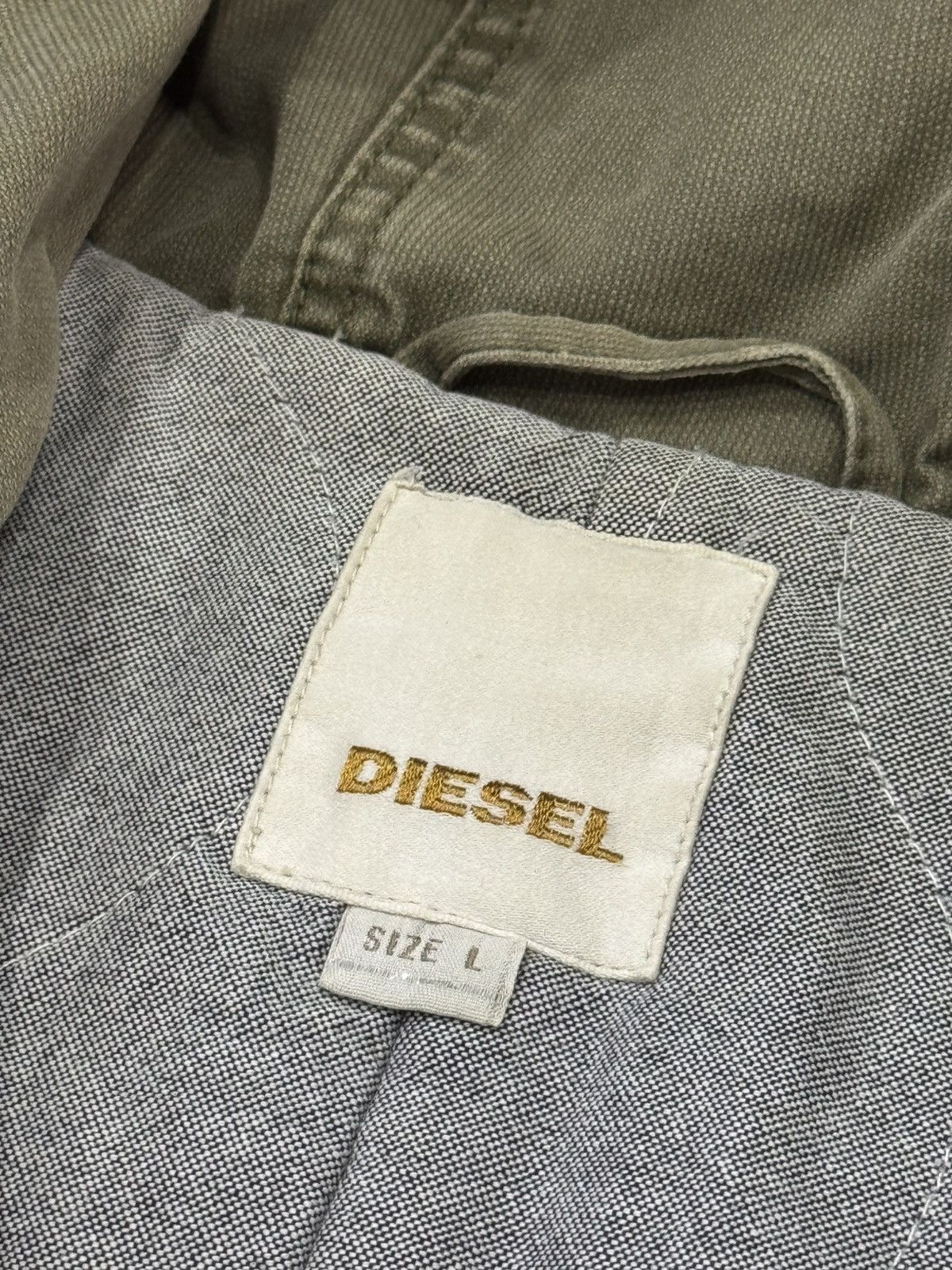 Diesel Diesel 90s Military Jacket - Green Multipocket Zip Up Size L Size US L / EU 52-54 / 3 - 9 Thumbnail