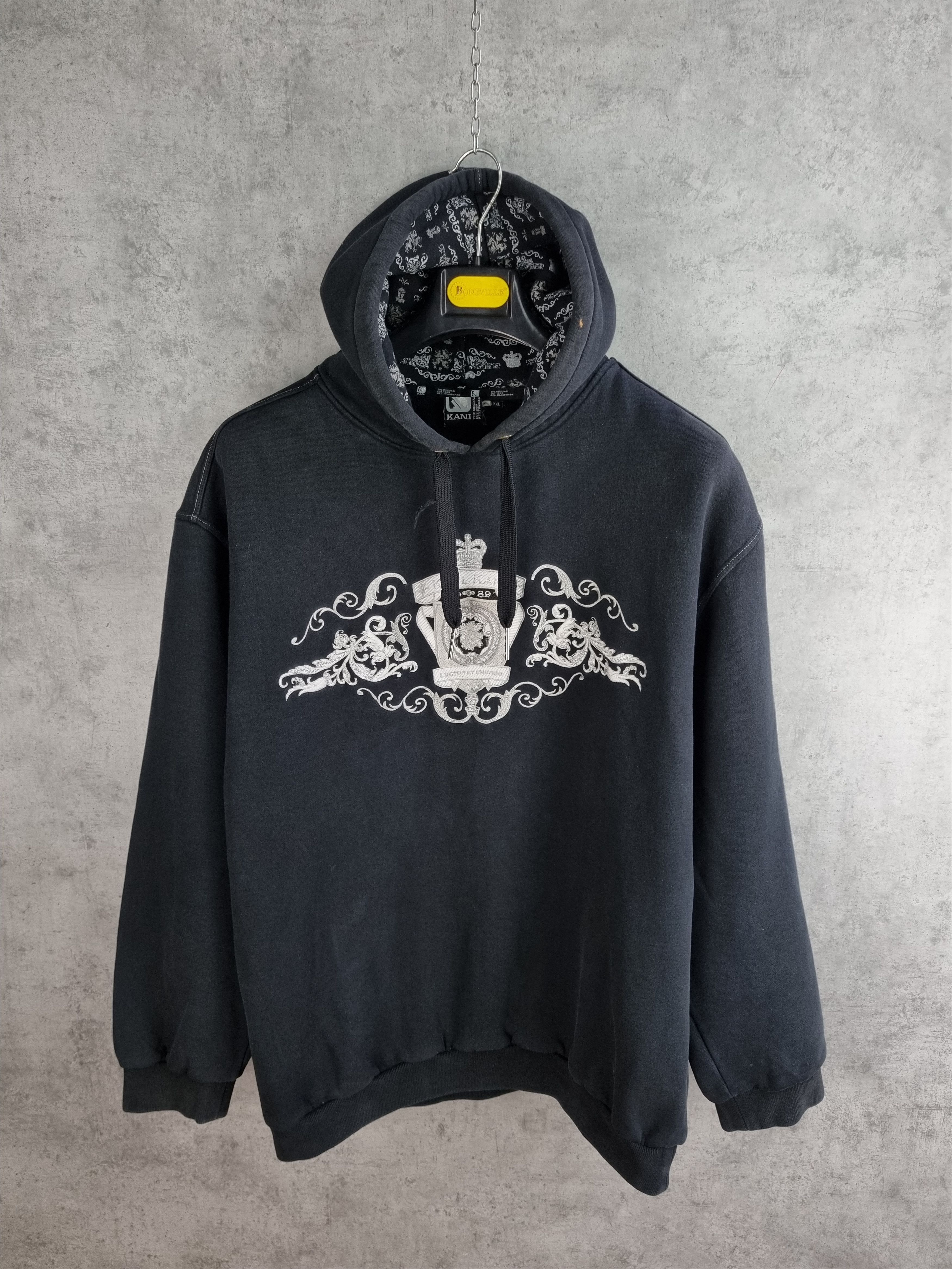 Karl Kani Karl Kani Embroidered Logo Faded Heavy Hoodie Size US XXL / EU 58 / 5 - 7 Thumbnail