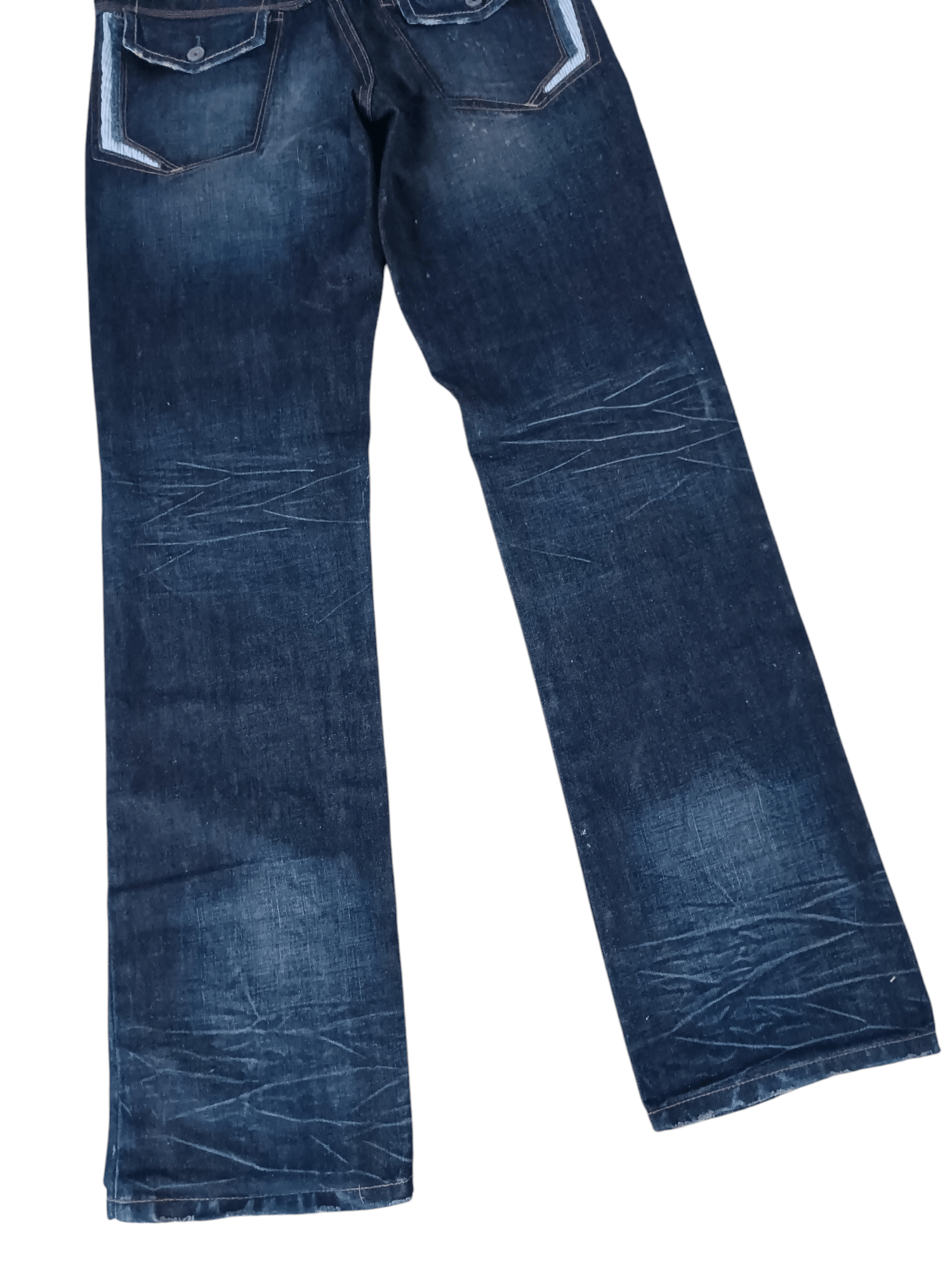 Marithe + Francois Girbaud × Vintage RARE 🔥 Marithe Francois Girbaud Whiskers Faded Denim Size US 32 / EU 48 - 10 Thumbnail
