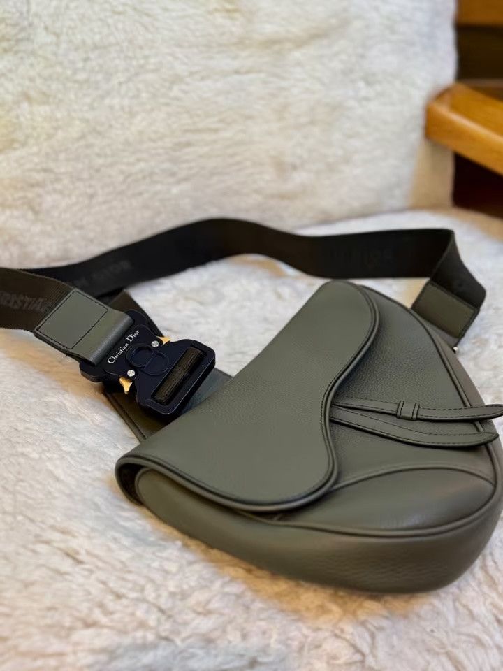 Christian Dior Monsieur Christian Dior Saddle Bag (Olive) Size ONE SIZE - 1 Thumbnail