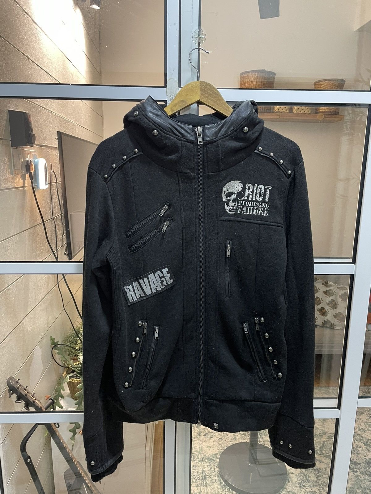 14th Addiction SexPot Revenge Hoodie Studded With Mask Punk Styled Size US L / EU 52-54 / 3 - 5 Thumbnail