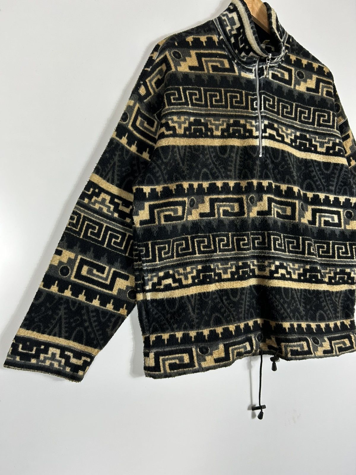 Japanese Brand ⚡️Vintage Toxic Tapestry Fleece Half Zipper Sweatshirt Size US L / EU 52-54 / 3 - 2 Thumbnail
