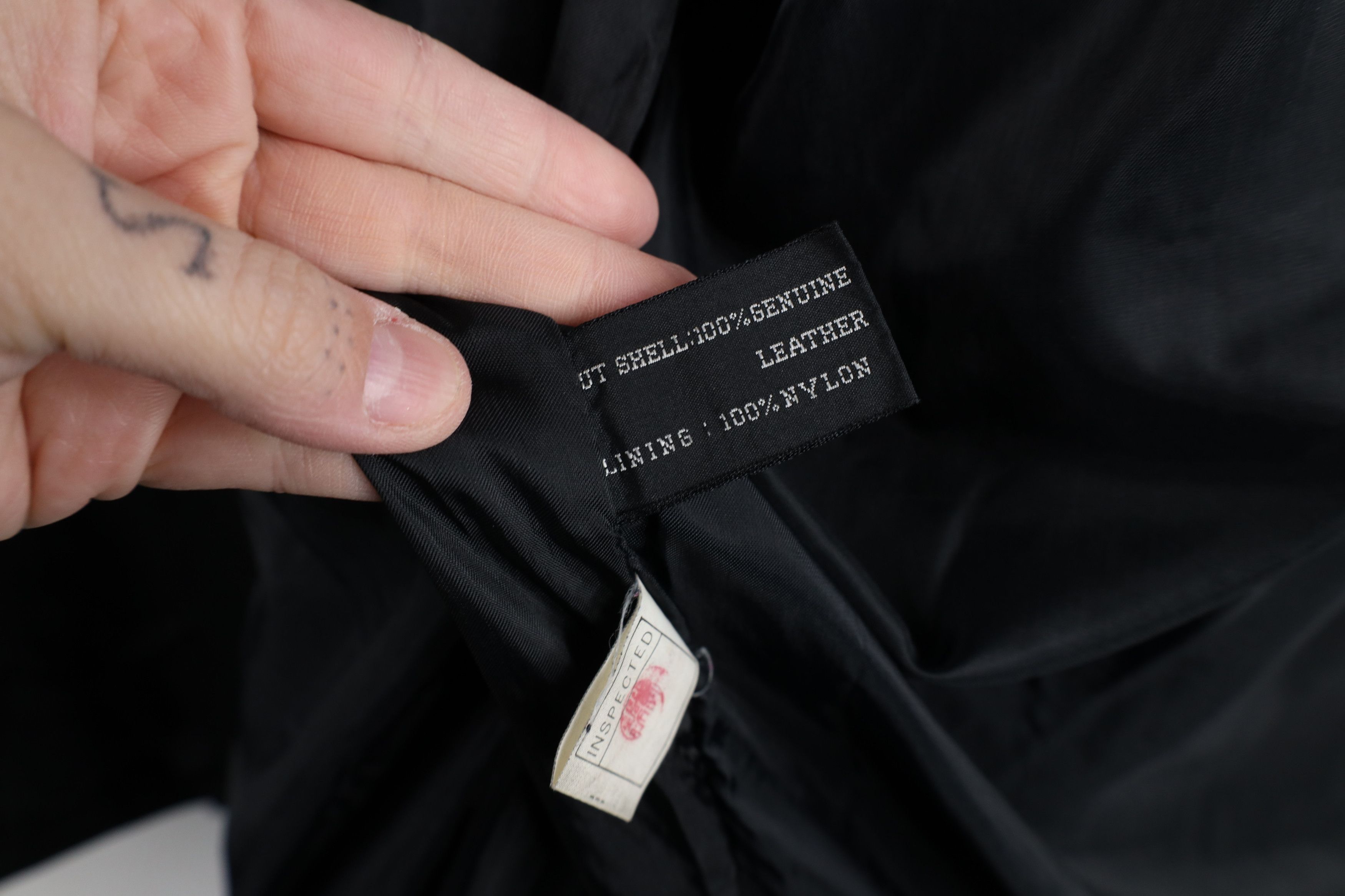 Vintage Vintage 90s Streetwear Pelle Leather Full Zip Jacket Size XXL / US 16-18 / IT 52-54 - 13 Thumbnail