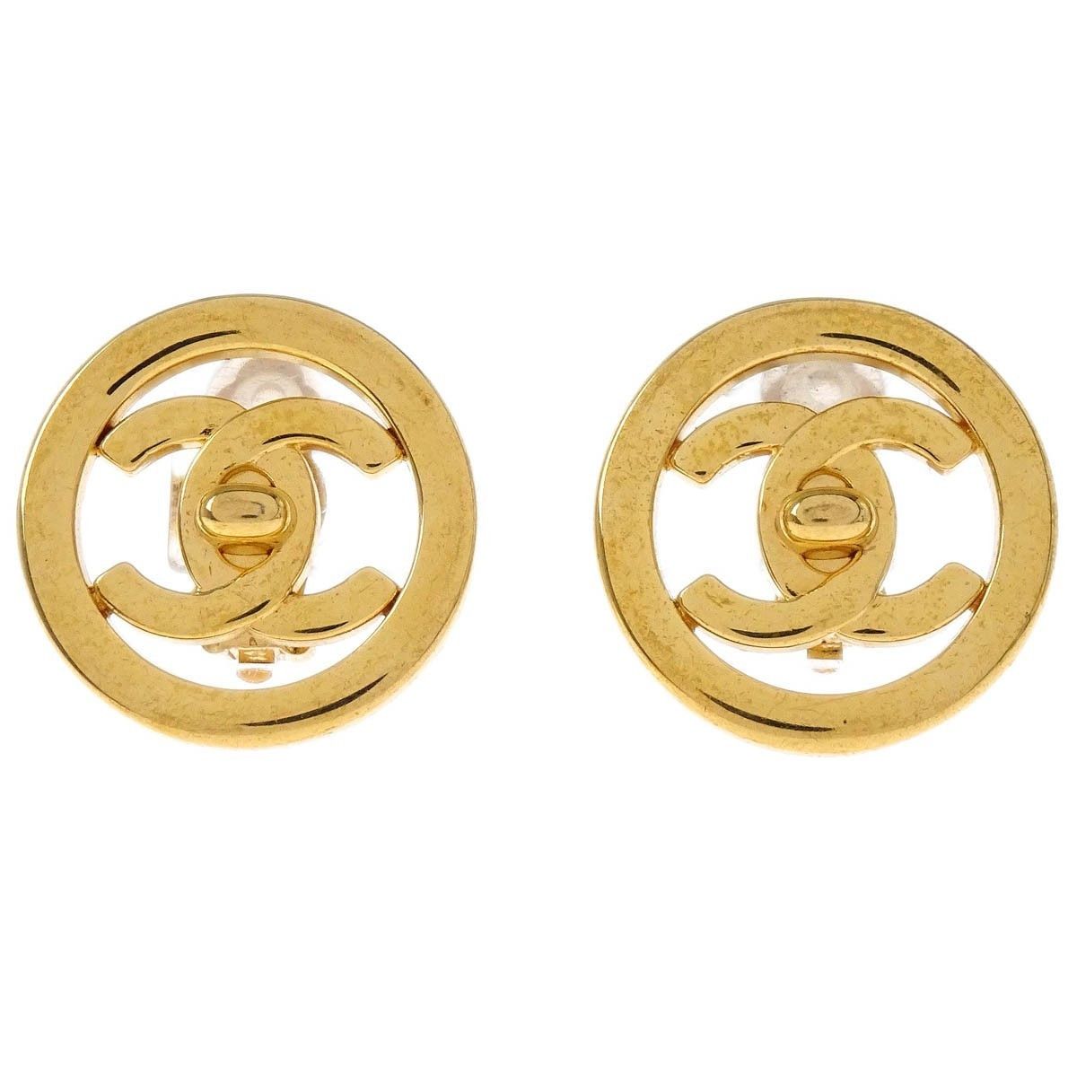 Chanel Chanel CC Round Earrings Metal Size ONE SIZE - 1 Thumbnail