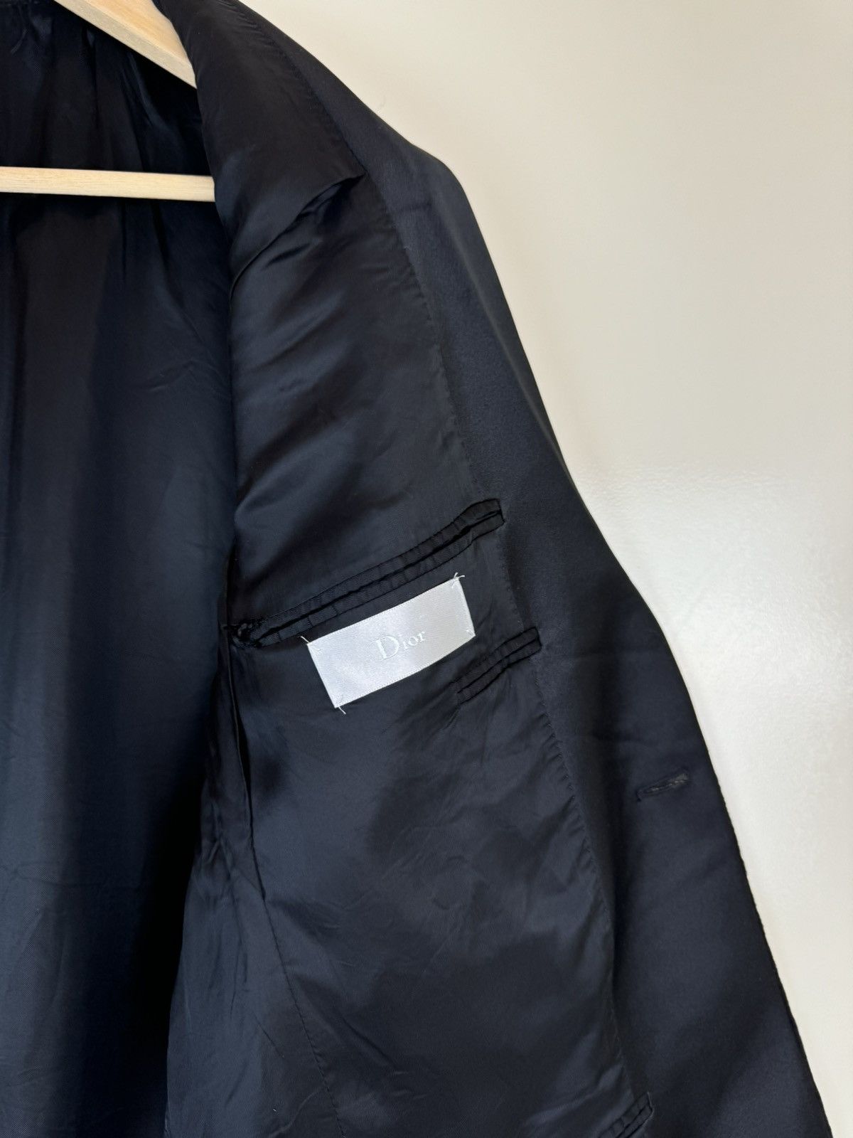 Dior Dior unisex black wool blazer tuxedo jacket one button IT46 Size 46R - 18 Thumbnail
