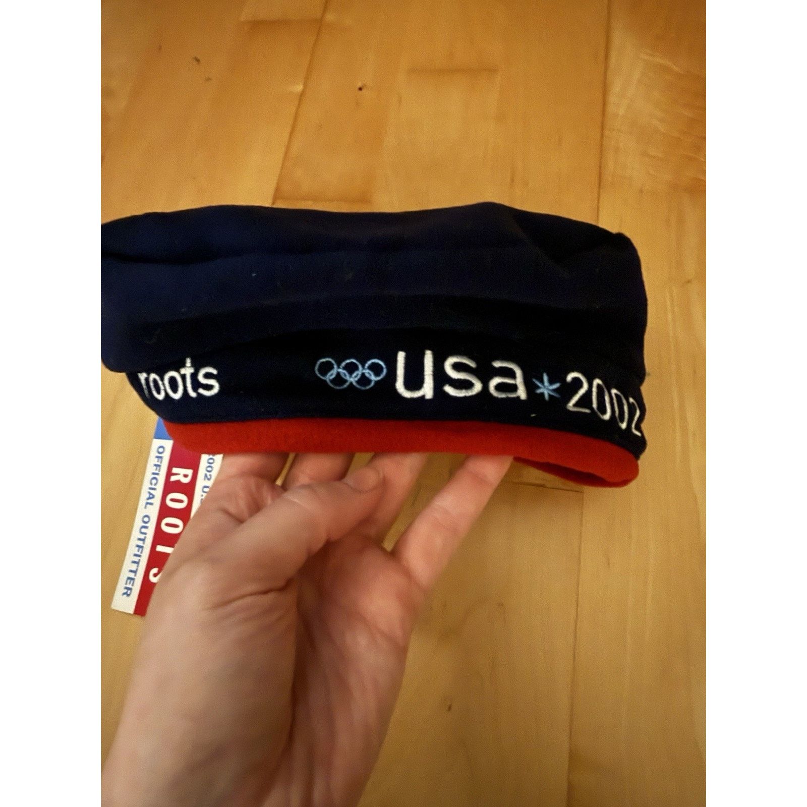 Roots NWT USA 2002 Olympic Team Roots Beanie Beret Hat Size ONE SIZE - 2 Thumbnail
