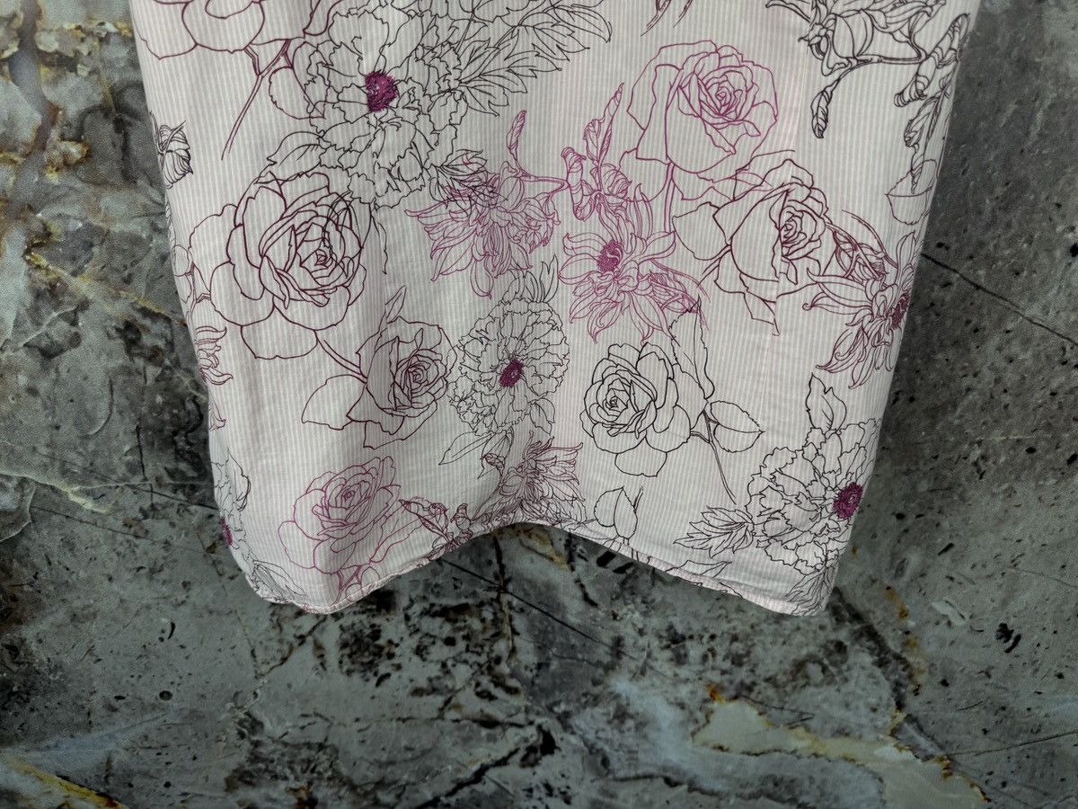Ted Baker Ted Baker Floral Print Short Sleeve Button-Up Shirt Pink Size US XXL / EU 58 / 5 - 12 Thumbnail