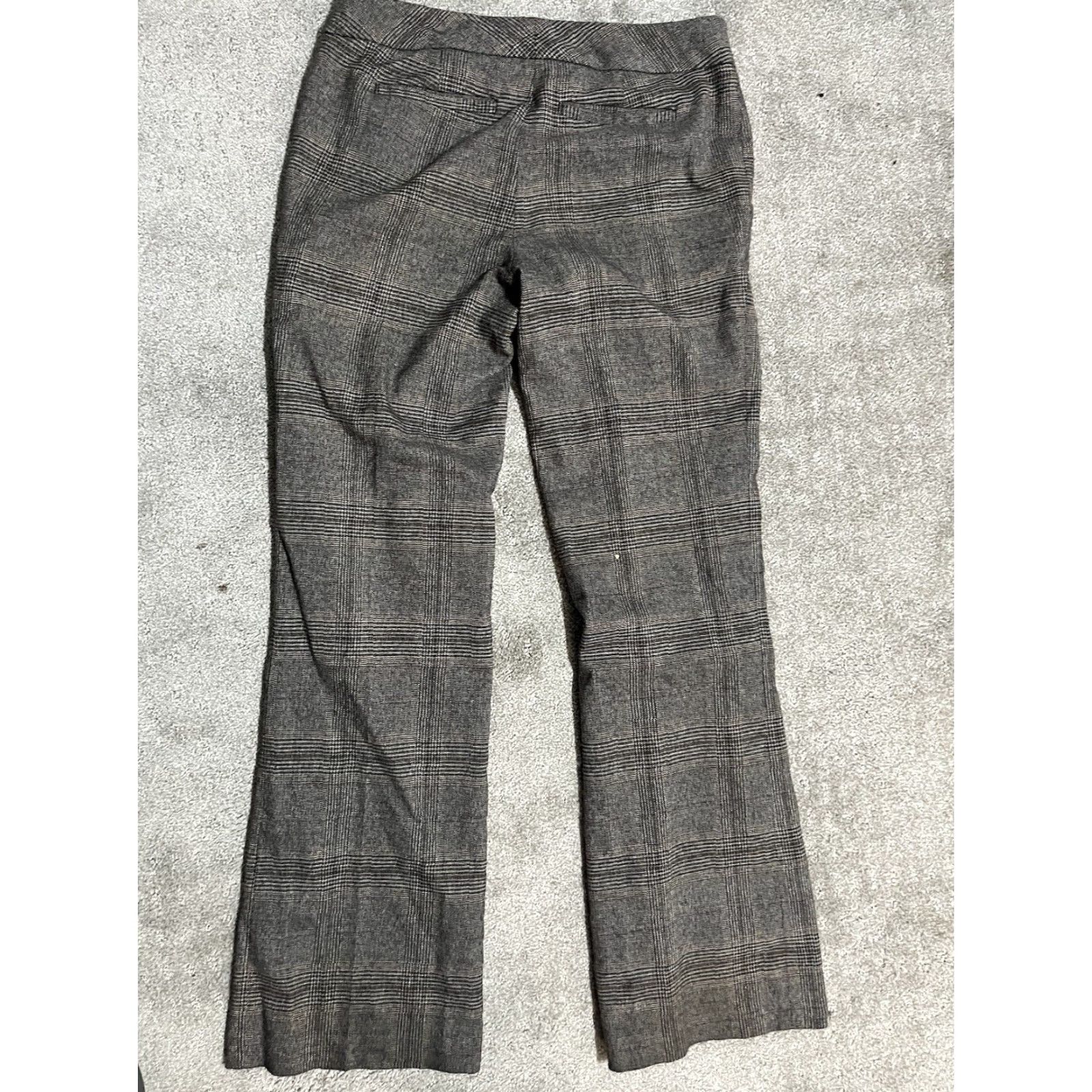 Calvin Klein Calvin Klein Womens Brown Plaid Pants Classic Fit 28W Regular Inseam 29 in Bootcut Dress Pants 28 Color Brown Mens? Wait end. Size 28" / US 6 / IT 42 - 3 Thumbnail