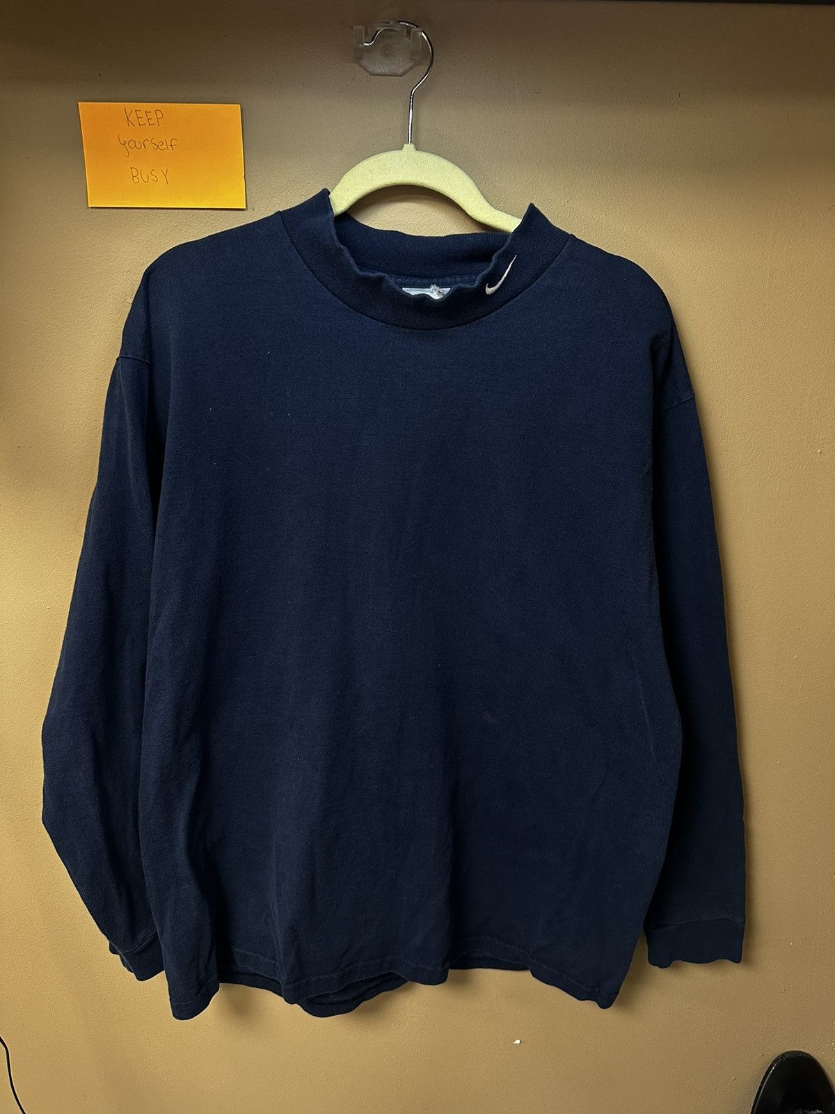 Nike × Other × Vintage Vintage Nike High Collar Long Sleeve Size US L / EU 52-54 / 3 - 1 Thumbnail