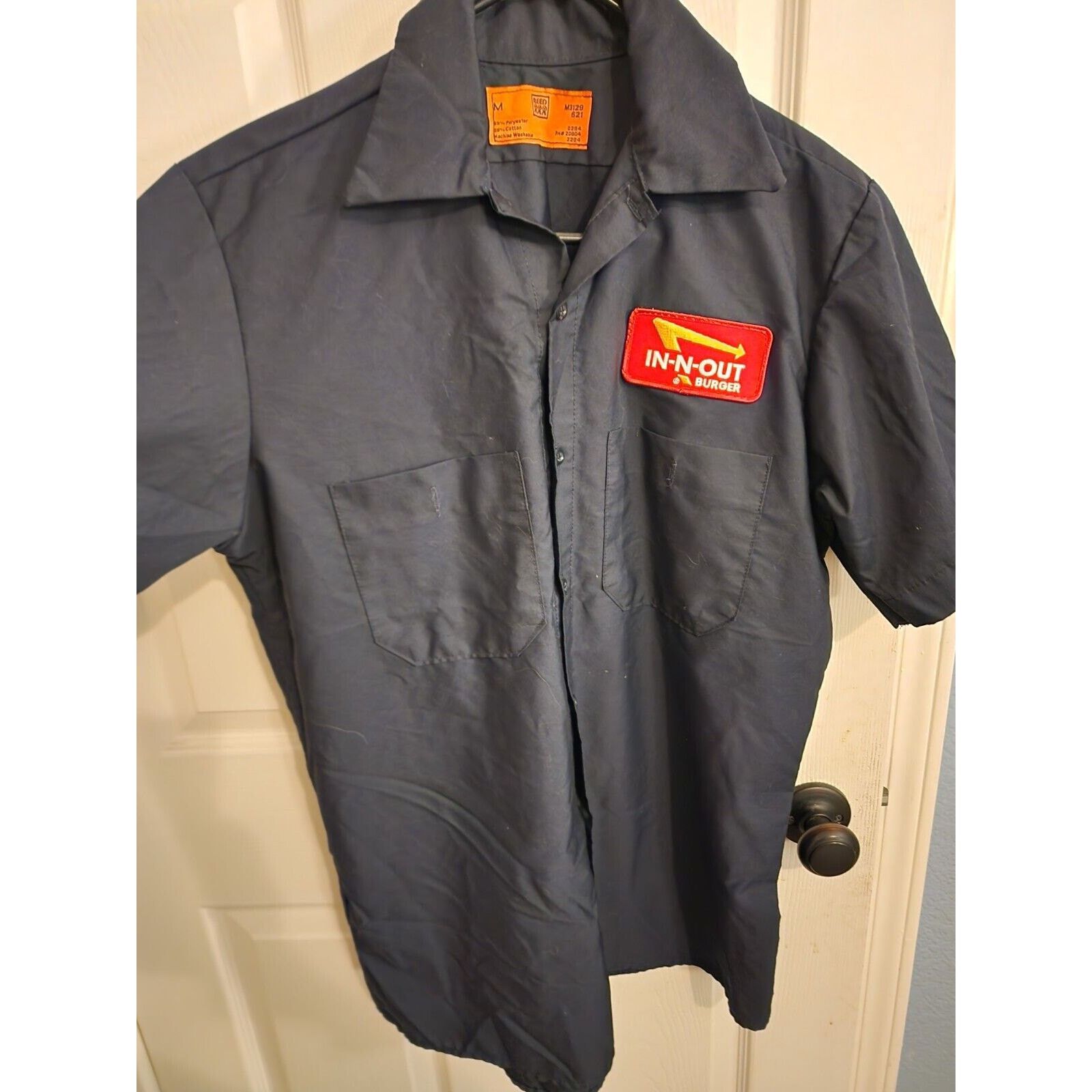 Other In N Out Employee Shirt Mens Medium Button Up Short Sleeve Size US M / EU 48-50 / 2 - 1 Thumbnail