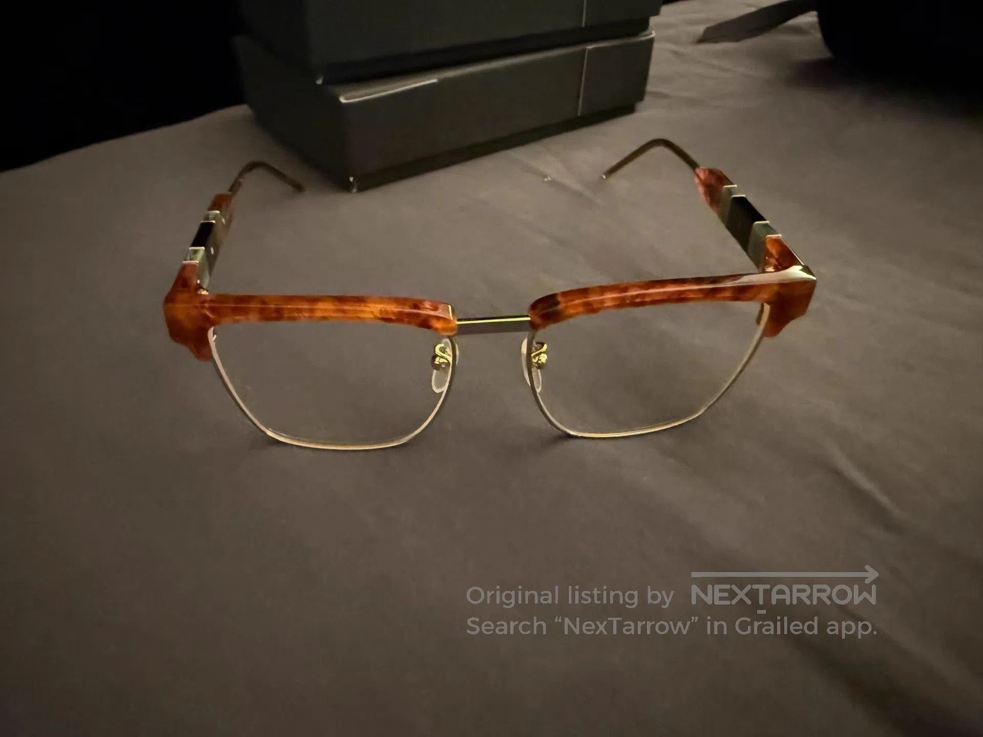 Gucci Brown Tortoiseshell Frame Clear Lens Glasses. Size ONE SIZE - 1 Thumbnail