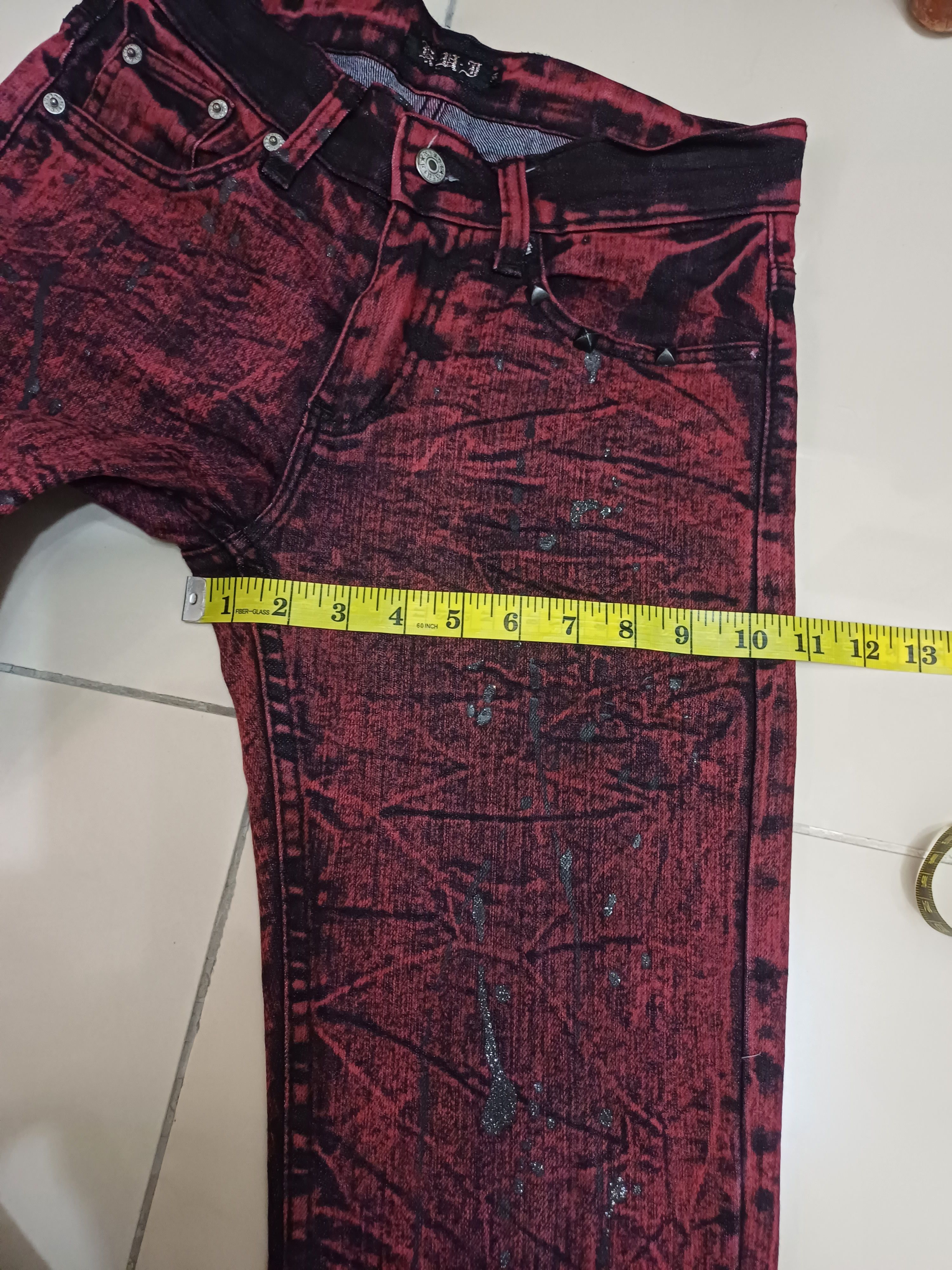 Other Crazy slim flared jeans 🔥 gothic/ punkers jeans🔥 Size US 30 / EU 46 - 17 Thumbnail