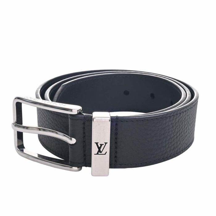 Louis Vuitton LOUIS VUITTON Taurillon Sainteur Bonneuf Belt #90 36 M6065  Black 107.5cm Men's